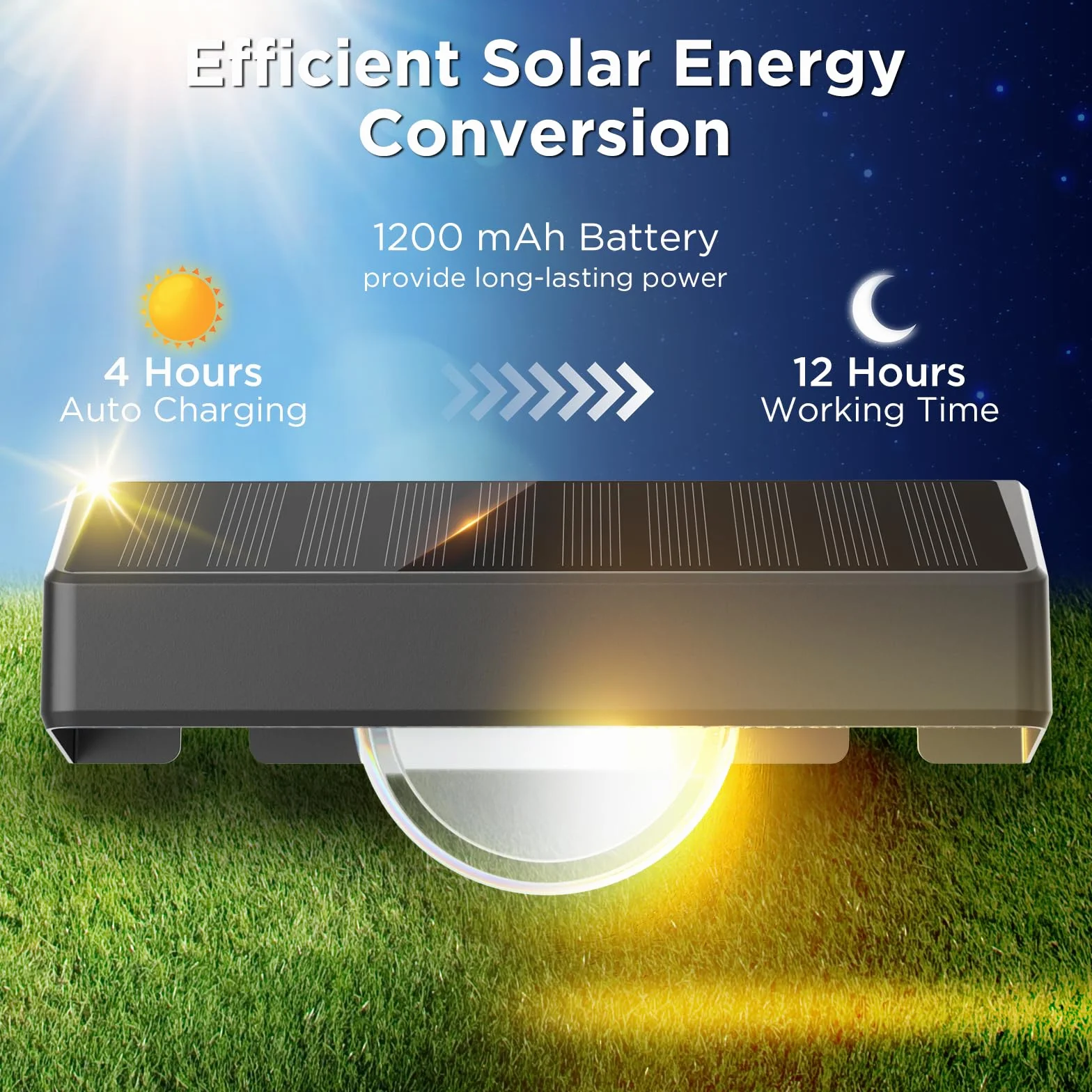 Quntis Solarna lampa ścienna zewnętrzna z efektem wiązki światła, 4 sztuki, 11 trybów świecenia (ciepła biel i zmiana kolorów RGB), IP44, wodoszczelne solarne oświetlenie ogrodzenia, do użytku na
