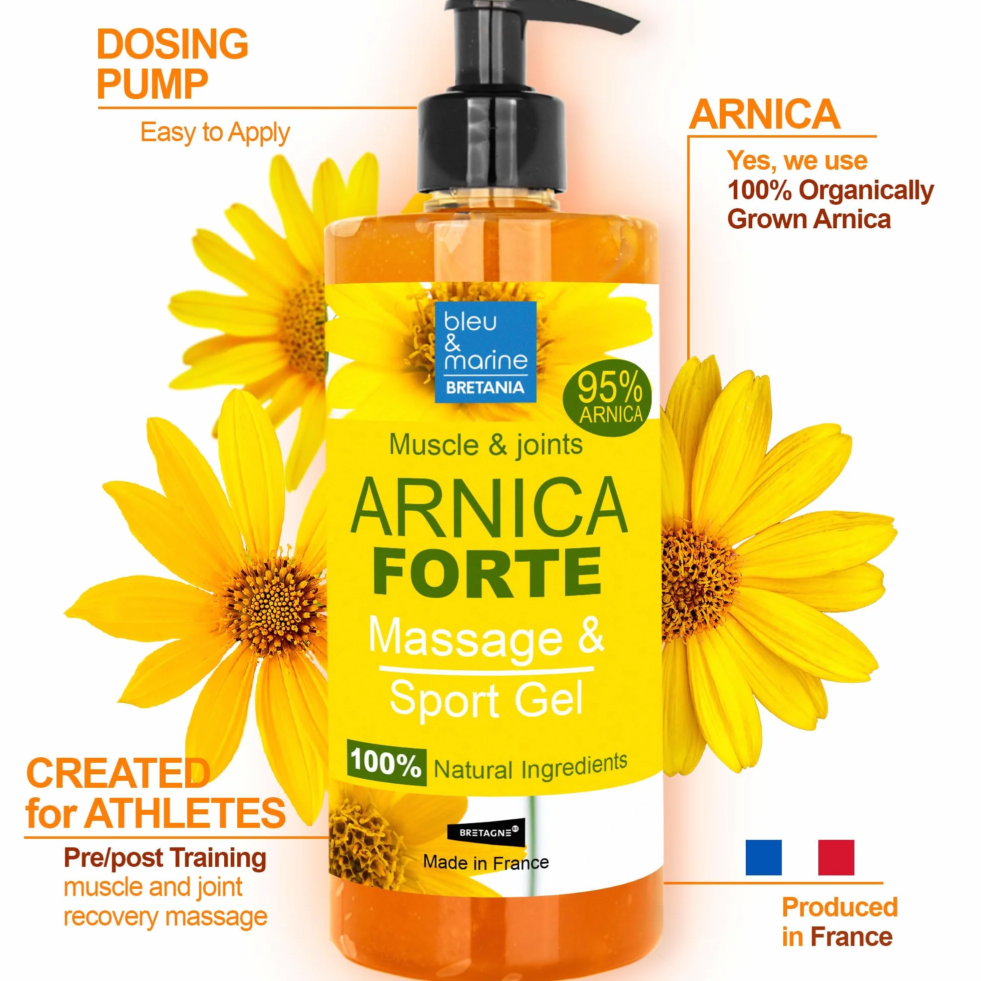 Arnika Gel Forte 90% znany balsam do mięśni i stawów. Żel Miracle Sports jako preparat i zabieg uzupełniający przed treningiem, 100% naturalny krem z arniki – 2 x 200 ml.