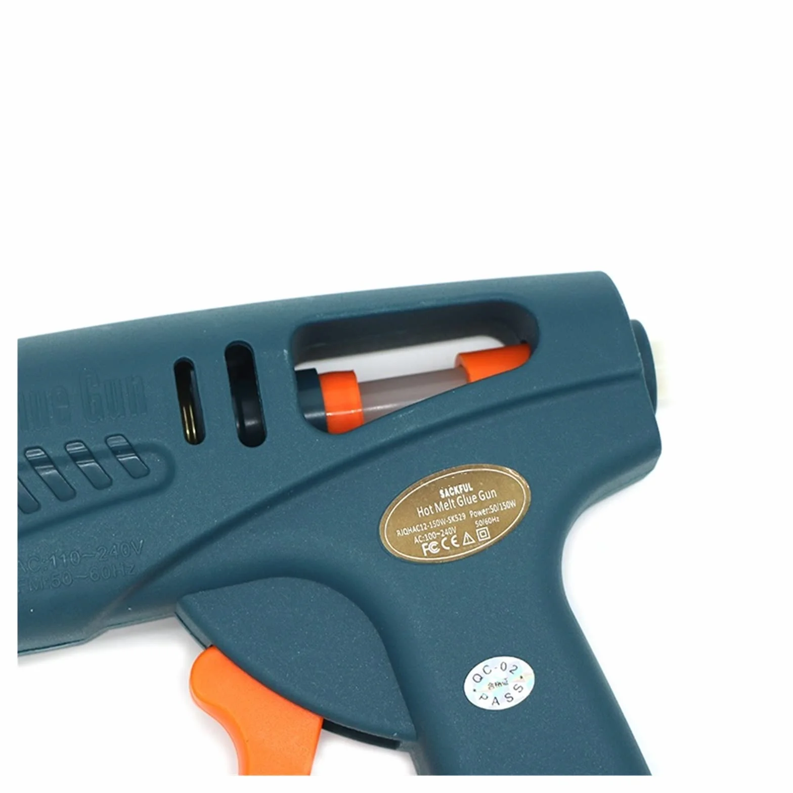 Pistolet do Kleju, Pistolet do klejenia na gorąco 50 W/150 W 100 W dysza miedziana do 11mm klej w sztyfcie rękodzieło domowe DIY klej gorący pistolet torba na narzędzia(4pcs Nozzles,100W)