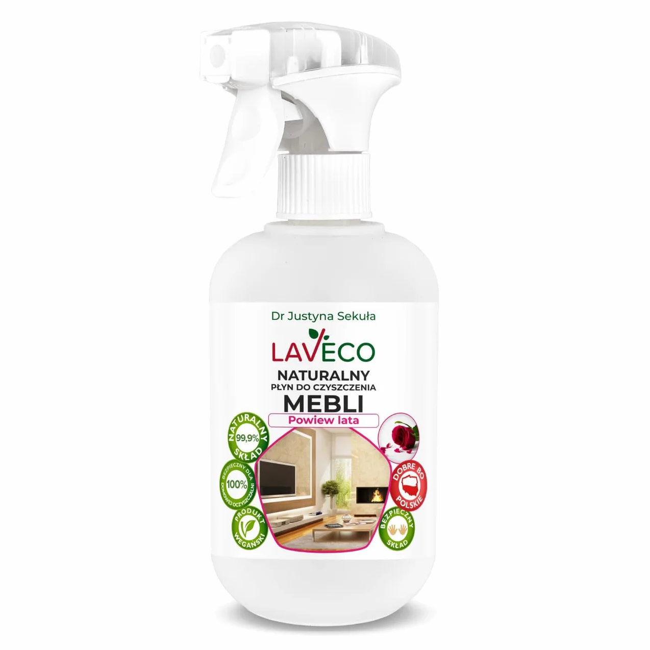 Naturalny płyn do czyszczenia mebli - powiew lata - 0,5 l