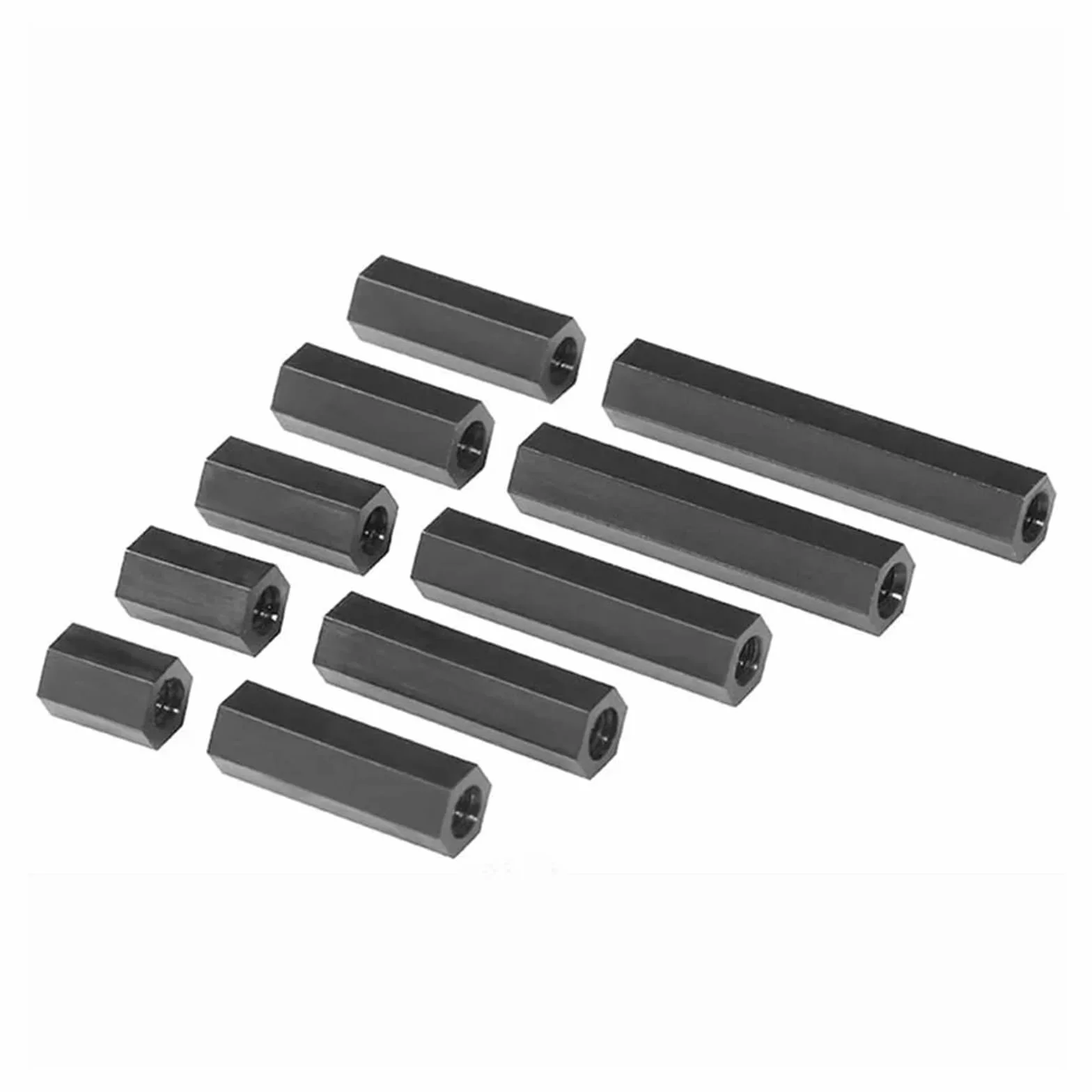 10-100 Szt. M4 Czarny Nylonowy Sześciokątny Element Dystansowy Do Płyty Głównej Filar Śruba Żeńsko-żeńska Śruby NYLON66(M4X35mm-100pcs)
