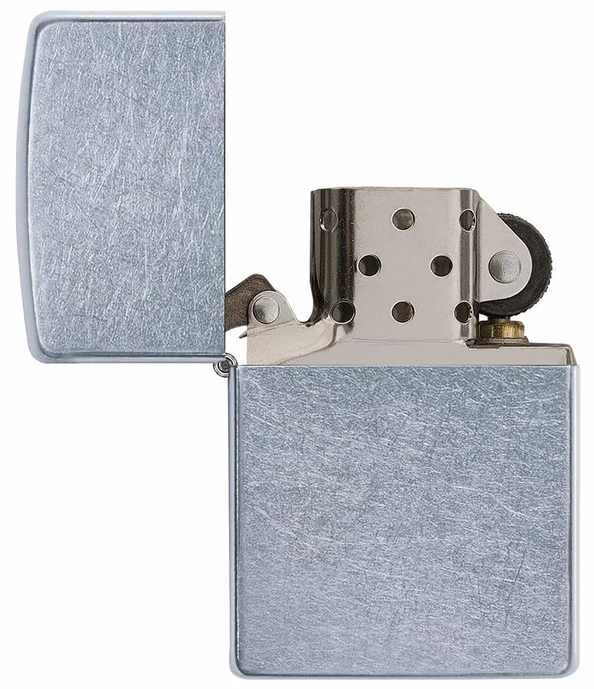 Zippo Zapalniczka Sztormowa, Street Chrome, Base Model, Wielokrotnego Użytku, Wiatroodporna Konstrukcja, Pudełko Prezentowe, Wyprodukowano w USA