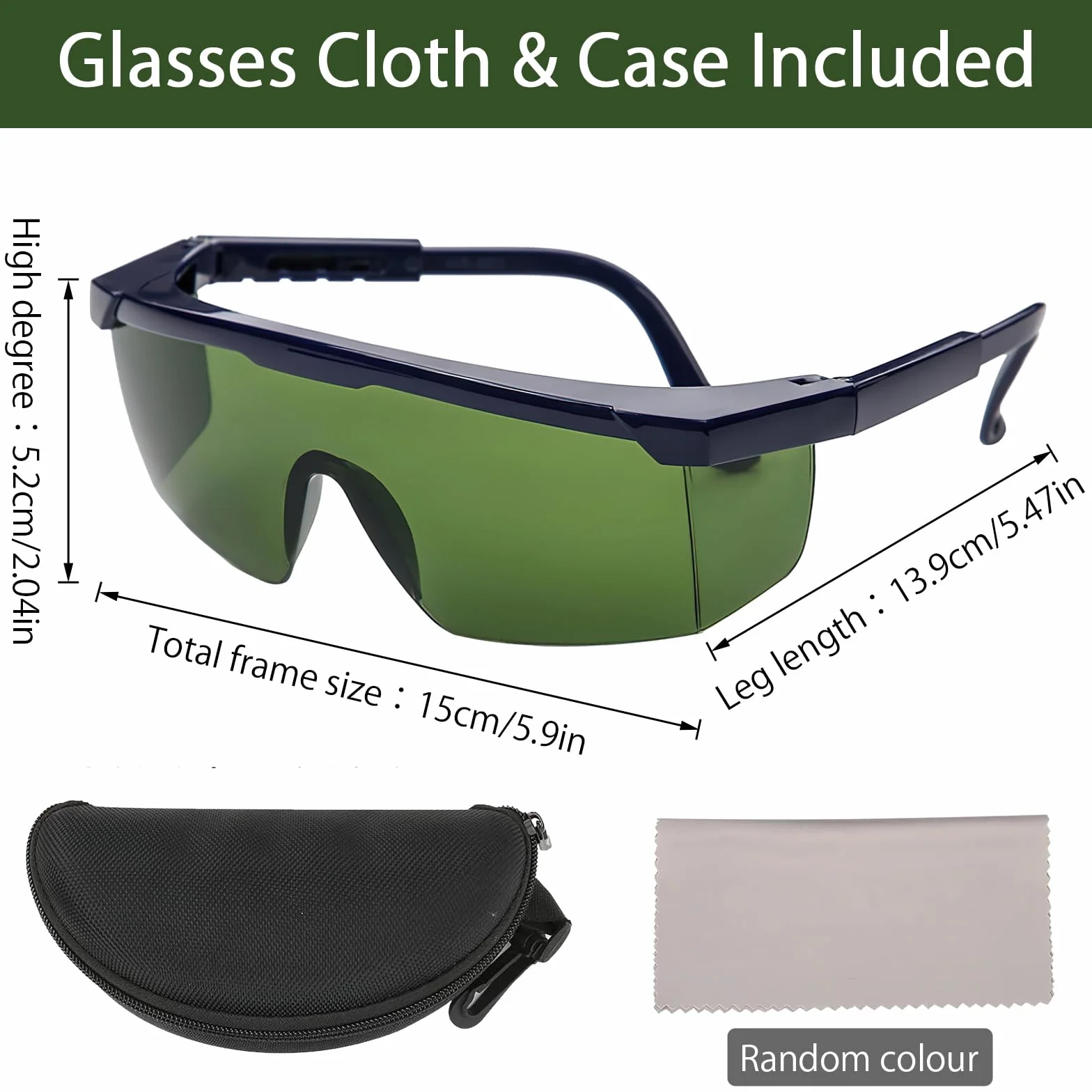 Laserowe okulary ochronne IPL 200 – 2000 nm, IPL do usuwania włosów i ochrony na podczerwień