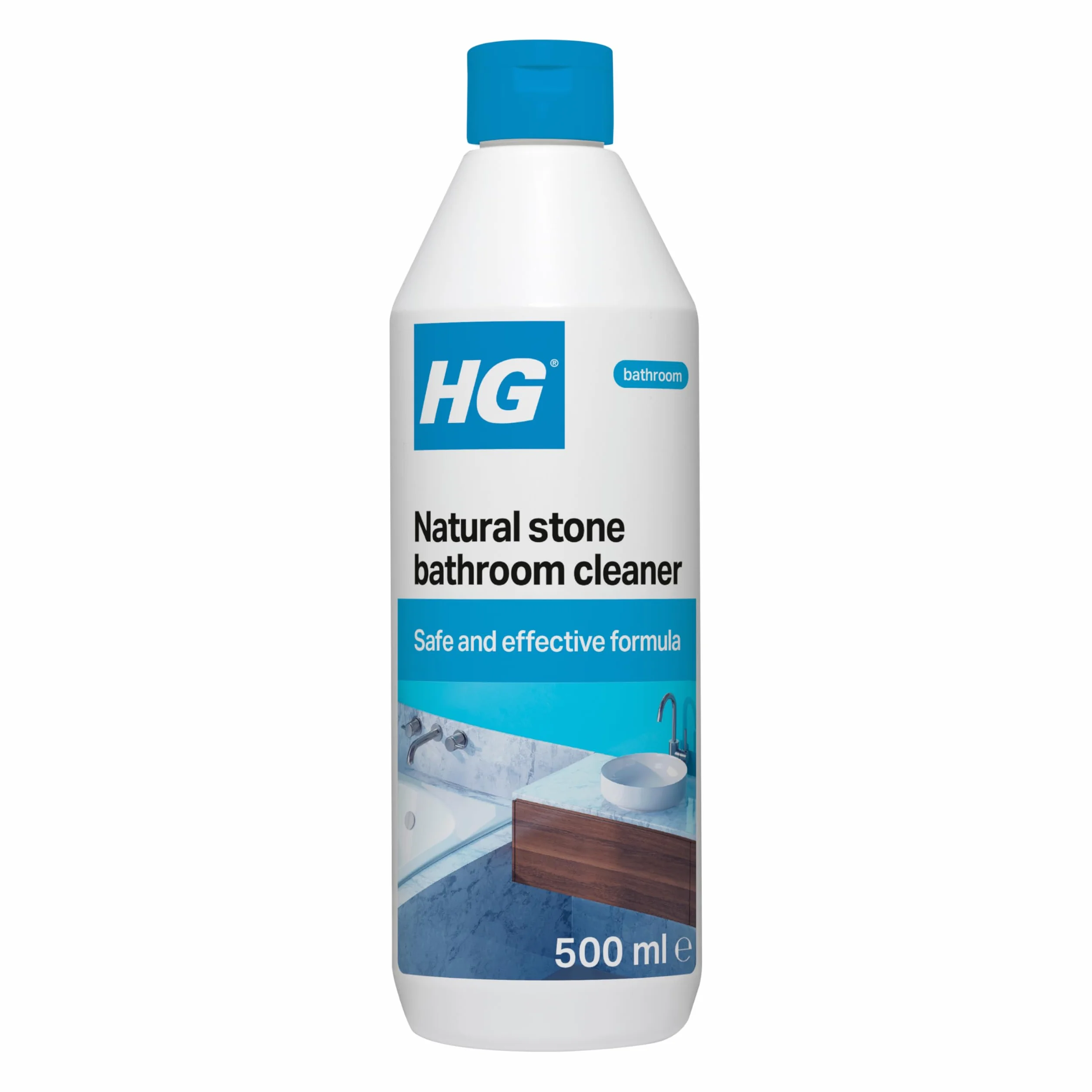 HG Środek czyszczący do łazienki 500 ml – to bezpieczny środek do czyszczenia łazienki z kamienia naturalnego, który usuwa brud i sprawia, że łazienka nabłyśnie