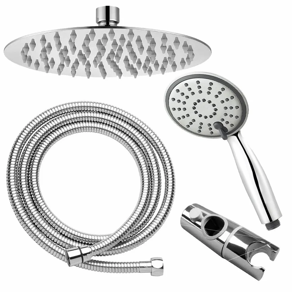 Kibath L455521 kolumna prysznicowa termostat okrągła armatura wylewka Plus, chrom błyszczący