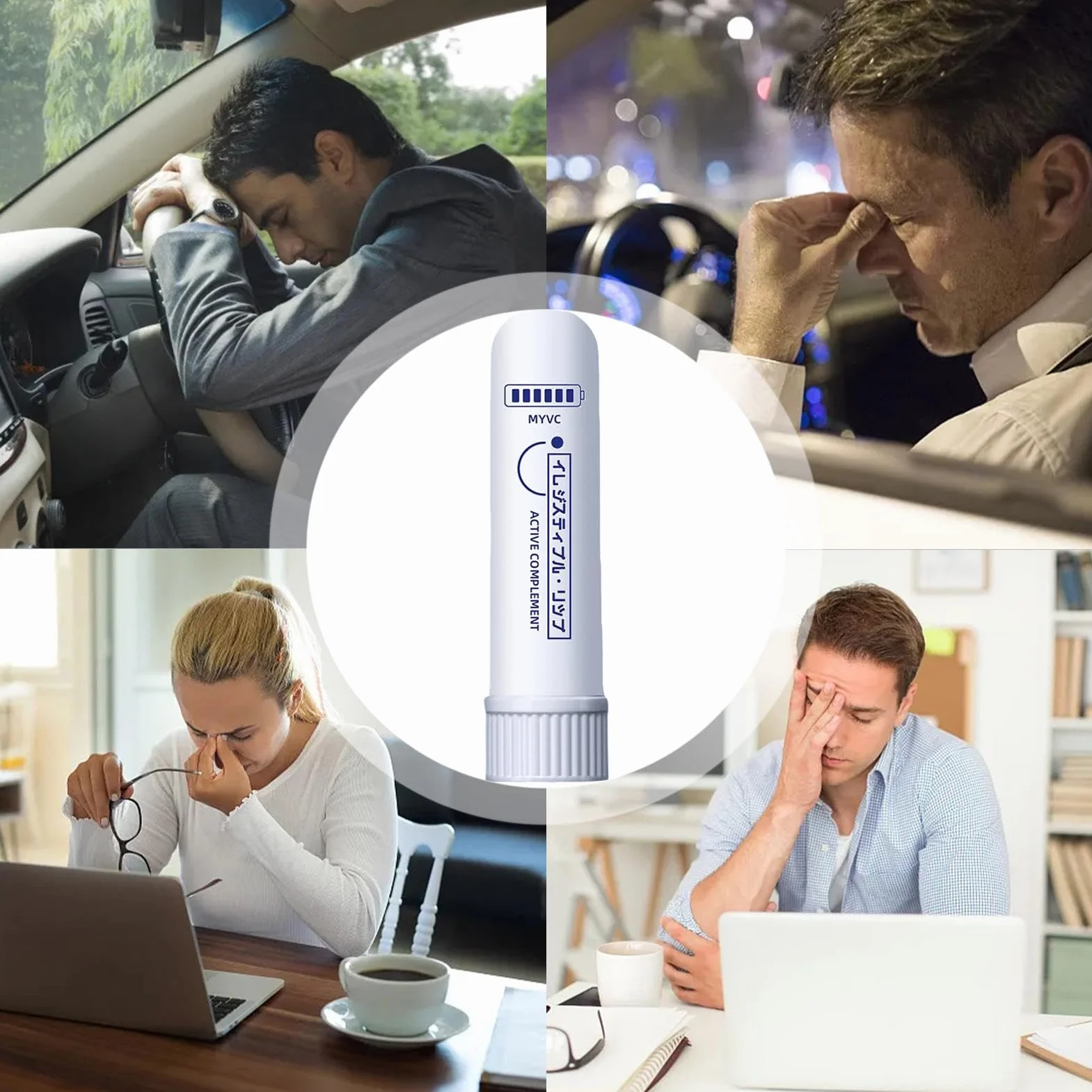 Rysik do inhalacji nosa, pręt do aromaterapii z podwójnym otworem