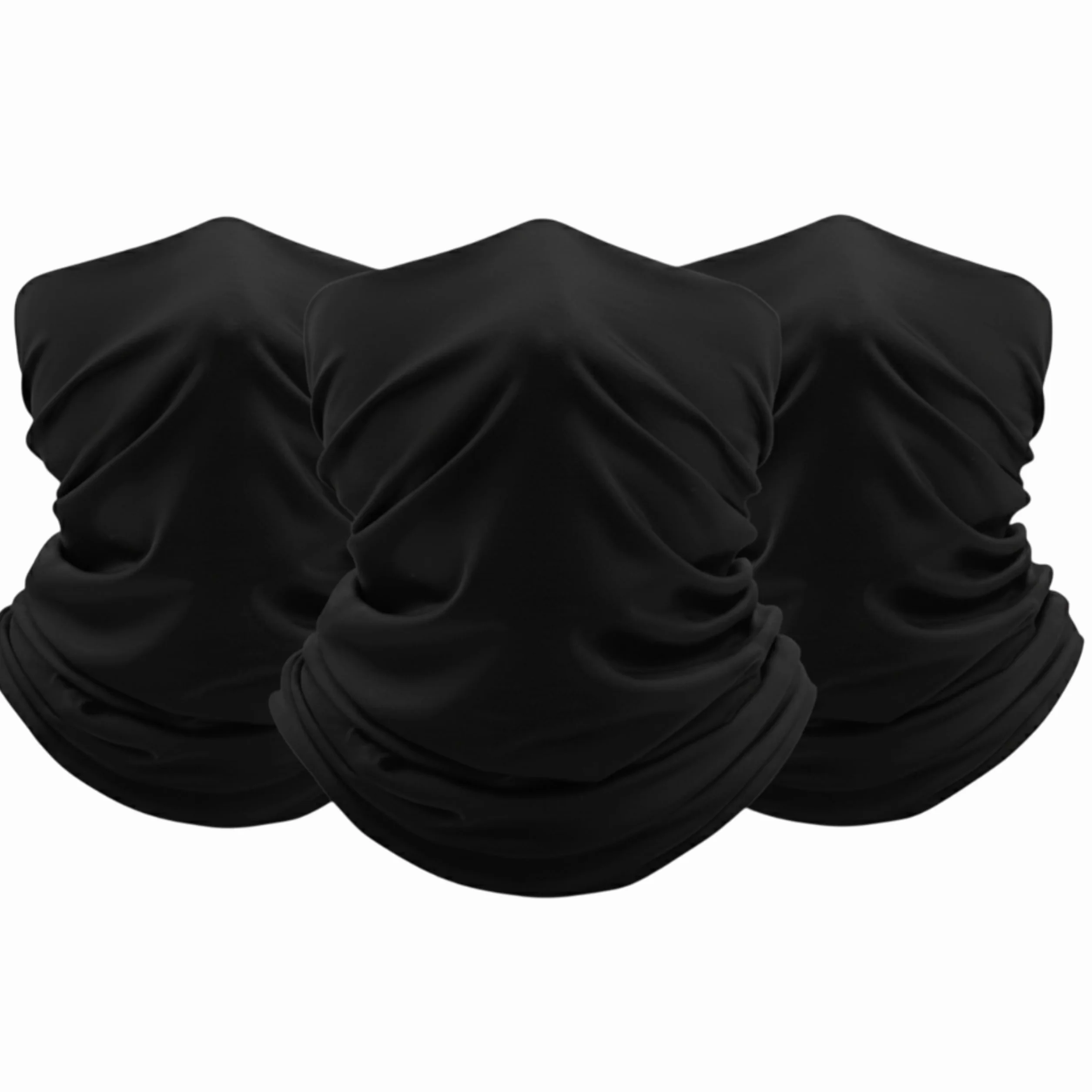 Zestaw 3 Wielofunkcyjnych Kominów na Szyję dla Mężczyzn i Kobiet | Termiczna Bandana Tubowa Zimowa na Motocykl, Rower, Bieganie i Wędrówki | Chusta Opaska na Głowę