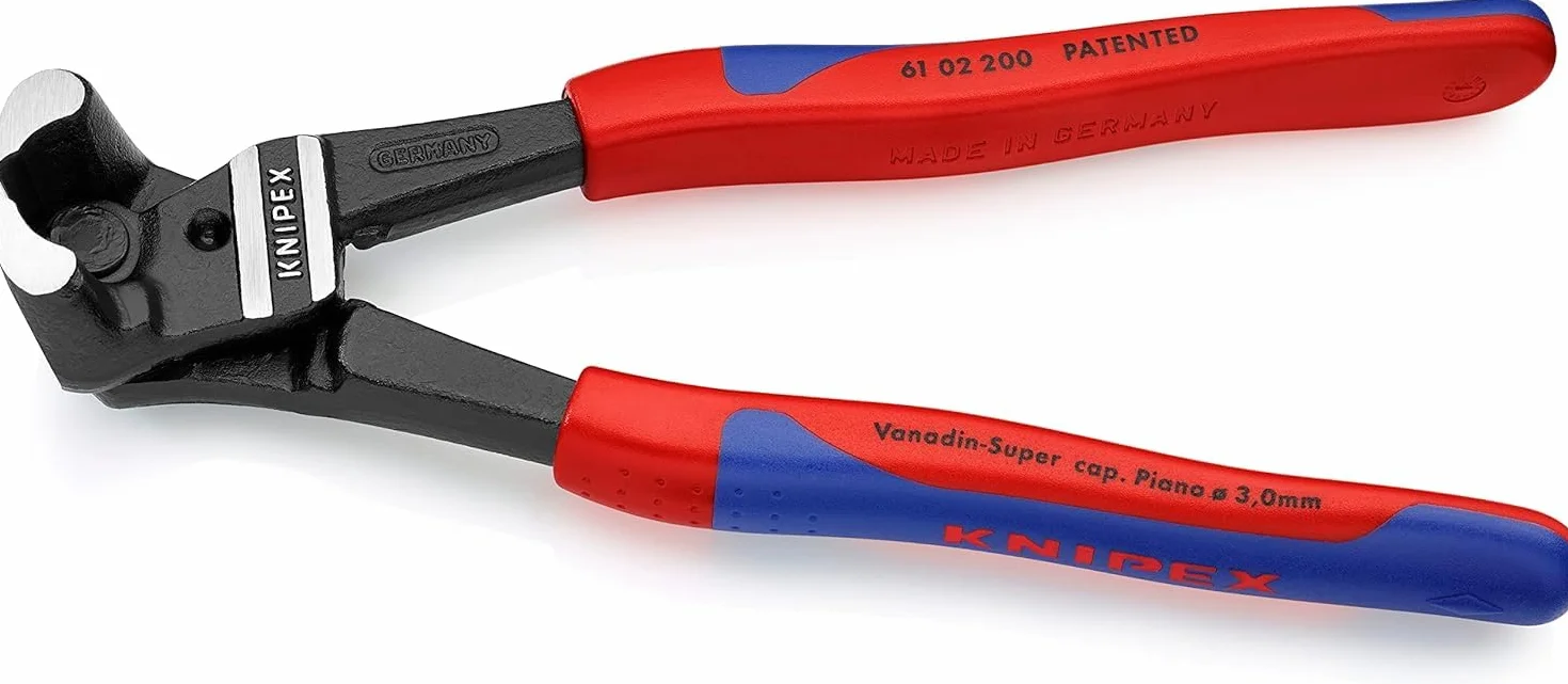 KNIPEX Szczypce tnące czołowe z wysokim przełożeniem dźwigni z tworzywa sztucznego, powlekane 200 mm, 61 02 200