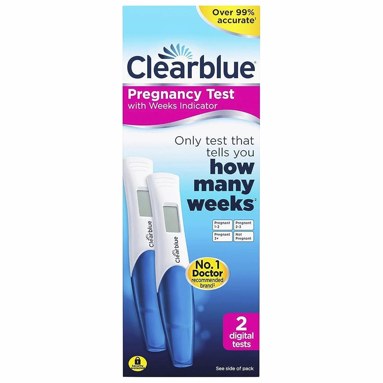 Clearblue 45147:102818 Test Ciążowy, 2 Sztuki