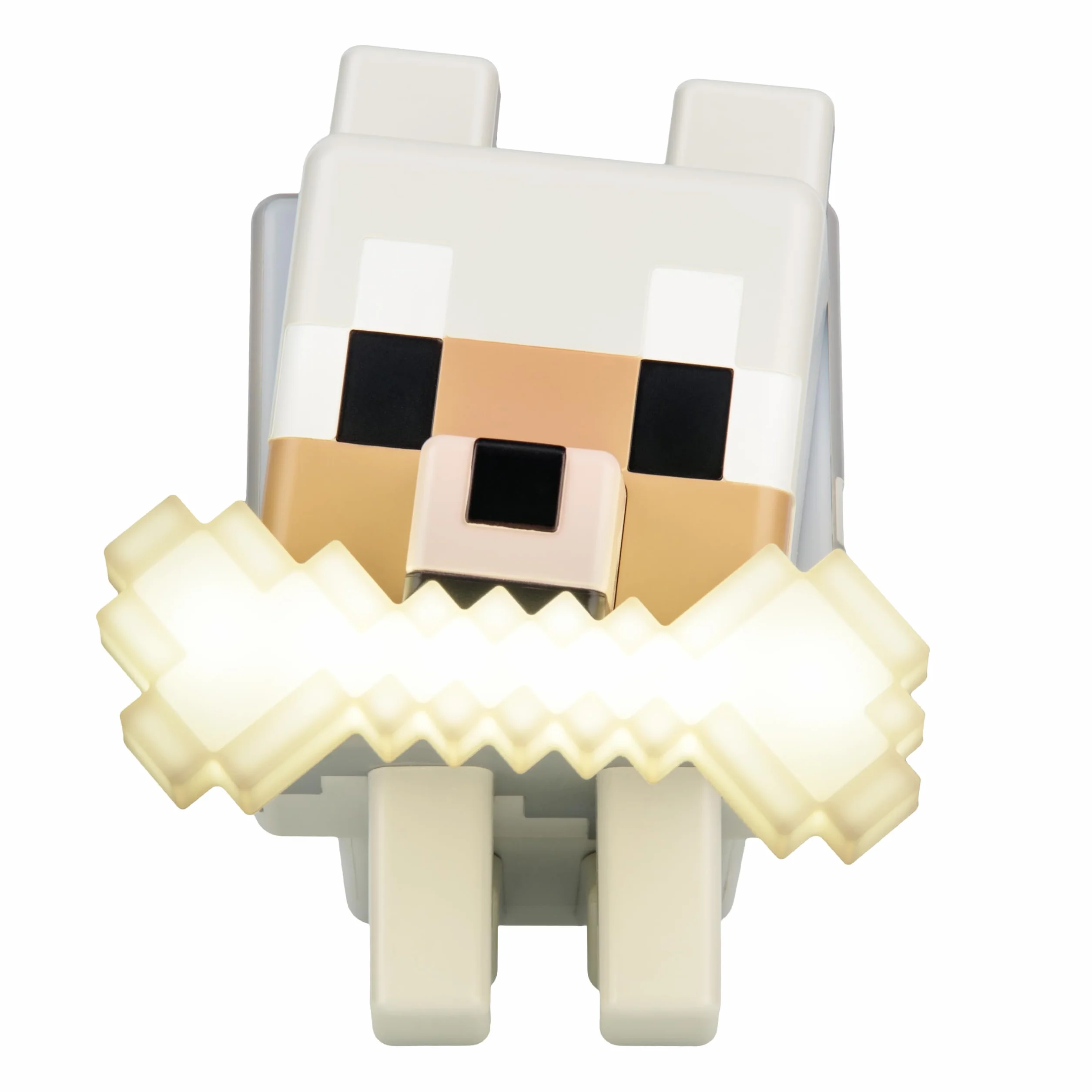 Paladone Minecraft Wolf GloBuddies 3D zmieniające kolor światła, oficjalnie licencjonowana lampka nocna LED, dotknij, aby zmienić kolor, towar do gier, zasilanie bateryjne