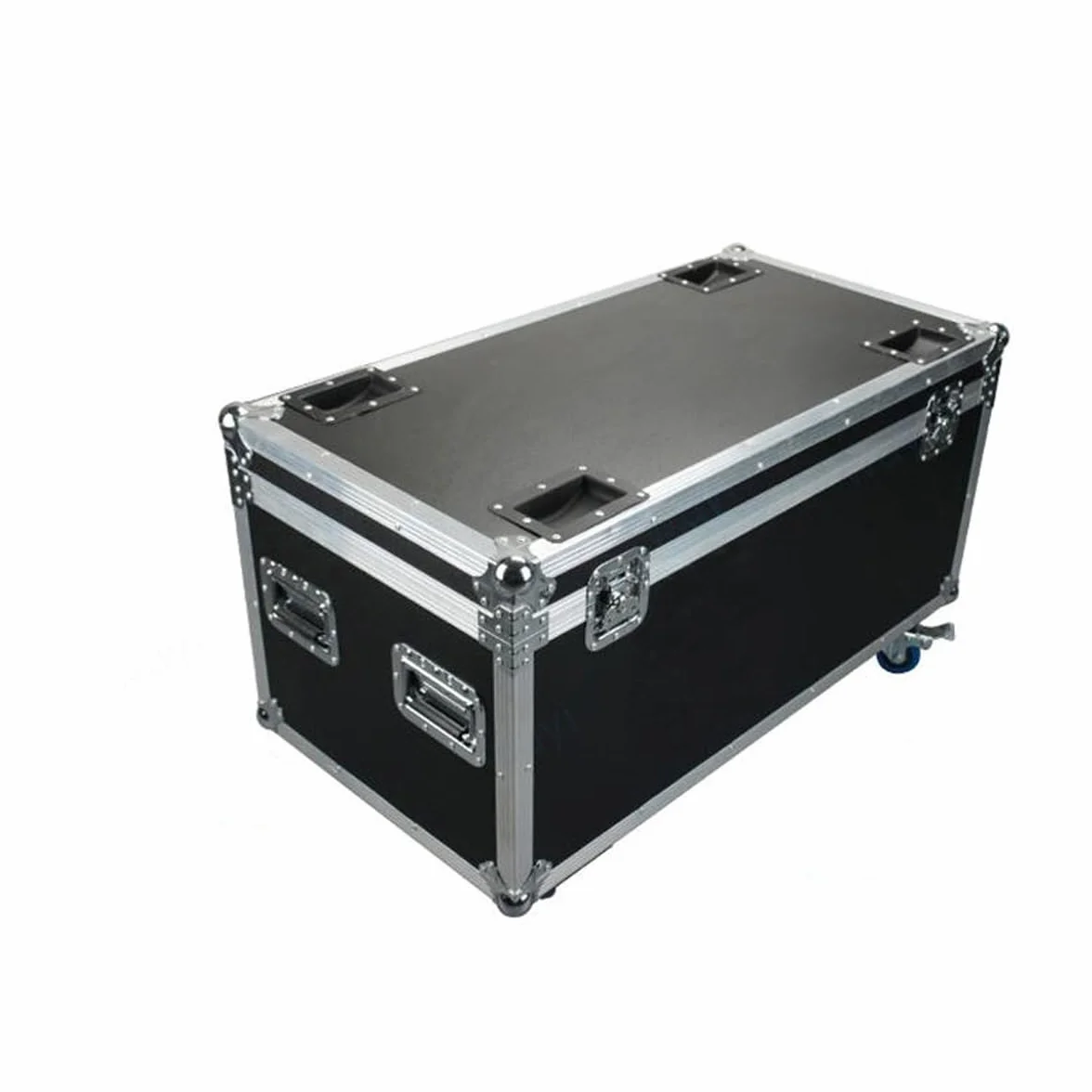 Wodoodporna, pyłoszczelna plastikowa skrzynka narzędziowa Flycase, aluminiowa skrzynia transportowa na oświetlenie sceniczne, duża skrzynia ze stopu aluminium, przewód po,L61xw36xh46cm