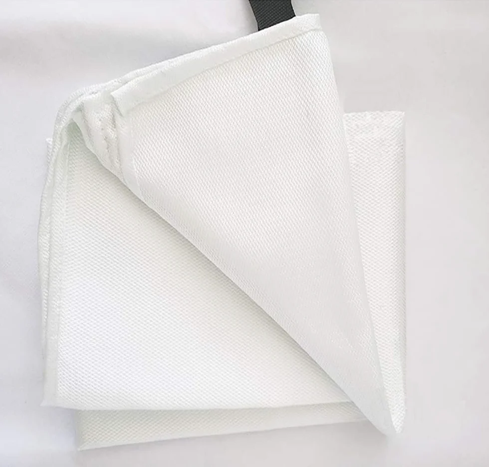 Koc przeciwpożarowy z włókna szklanego 101x102 cm biały 2 sztuki