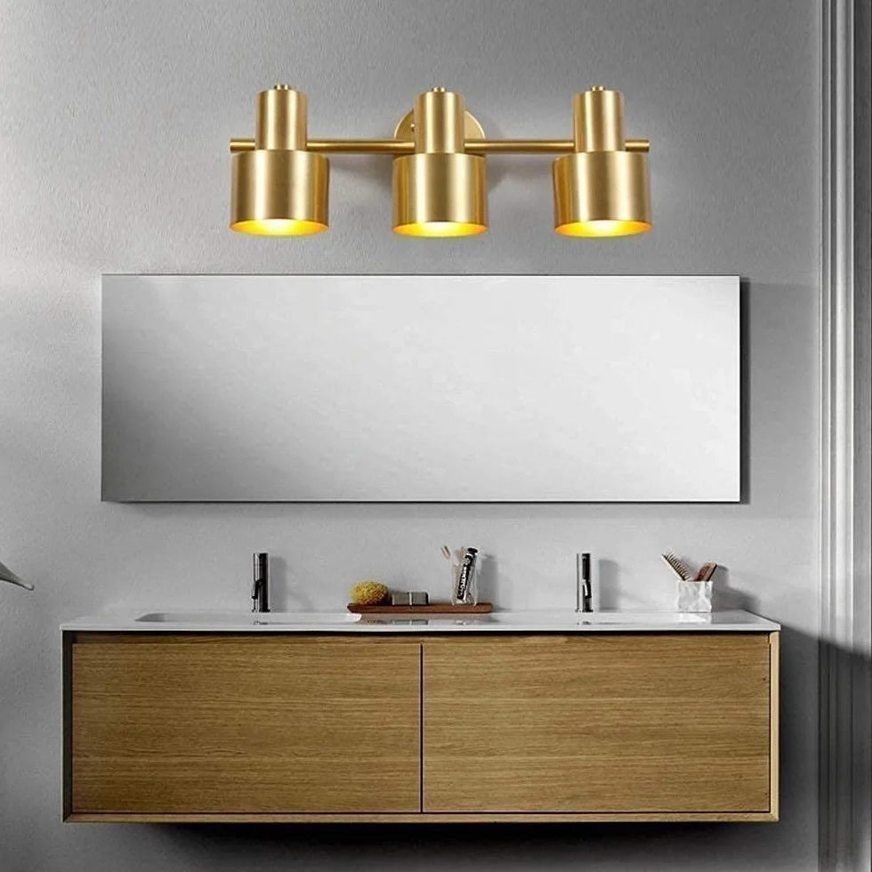 Lampa ścienna wnętrze nowoczesna kreatywna lampa ścienna lampa ścienna jasna północna łazienka rror światło LED lampa łazienkowa rror szafka toaletka światło miedziane lampy ścienne (3