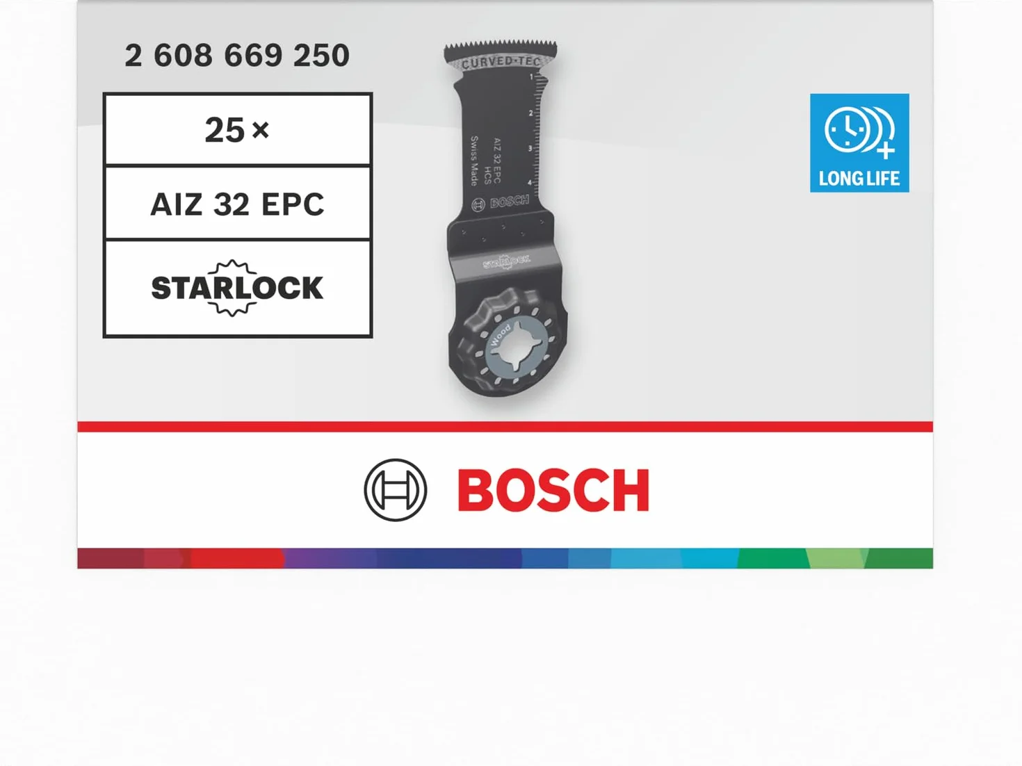 Bosch 1x Brzeszczot do cięcia wgłębnego AIZ 32 EPC (do Miękkie drewno, Szerokość 32 mm, Professional Akcesoria Narzędzie wielofunkcyjne)