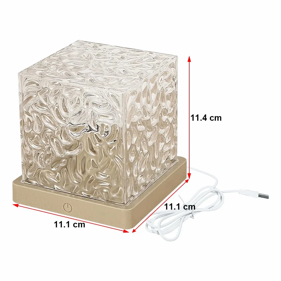 Światło projektora fal oceanicznych, 16 kolorów lampa dotykowa ze sterowaniem dotykowym, lampa 3D Cube Galaxy projektor światło do domowego biura baru restauracji