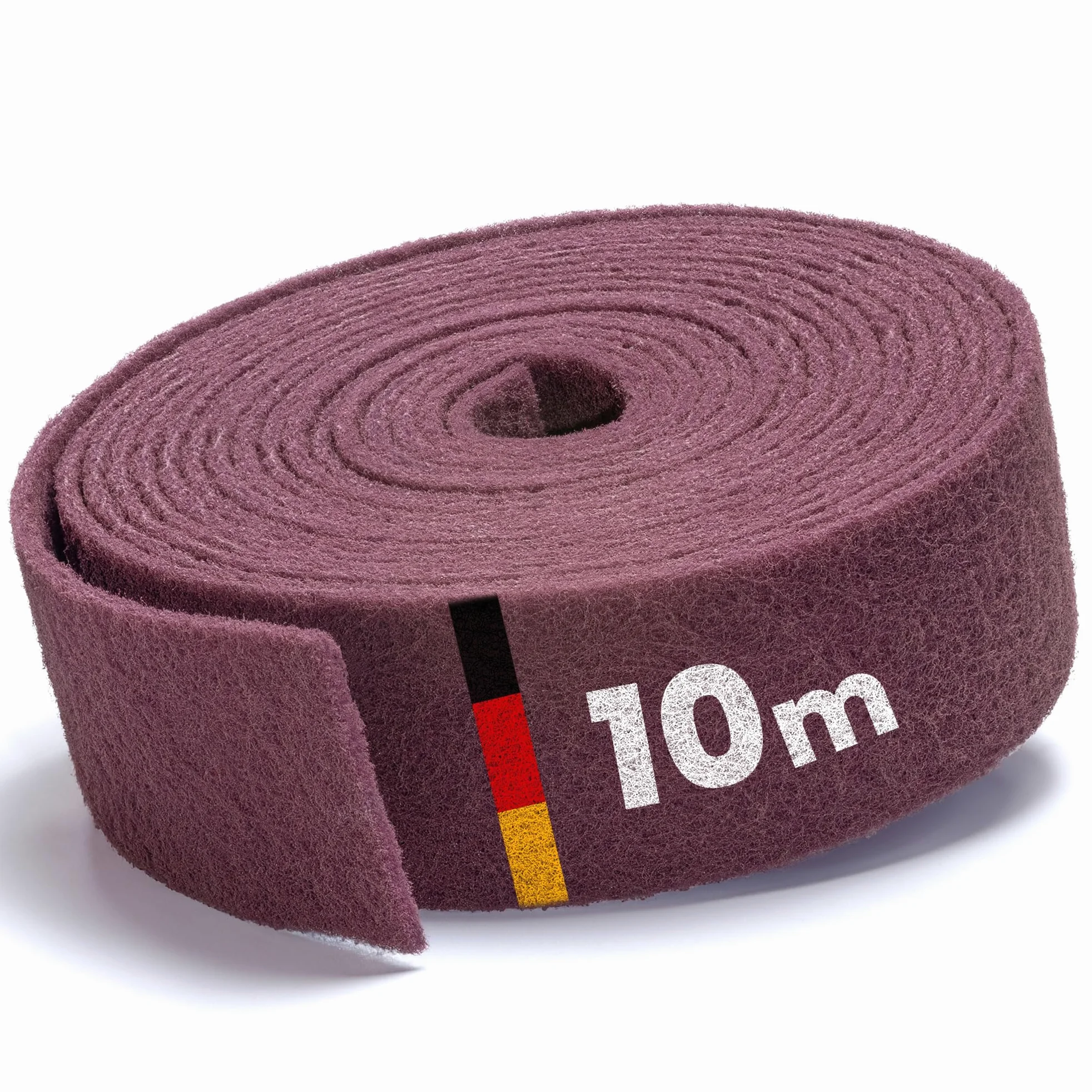 PICTORIS Włóknina ścierna – Made in Germany – 10 m x 100 mm – ziarnistość 280 – bardzo trwała dzięki unikalnej impregnacji – polar szlifierski/podkładka szlifierska do drewna, metalu, stali