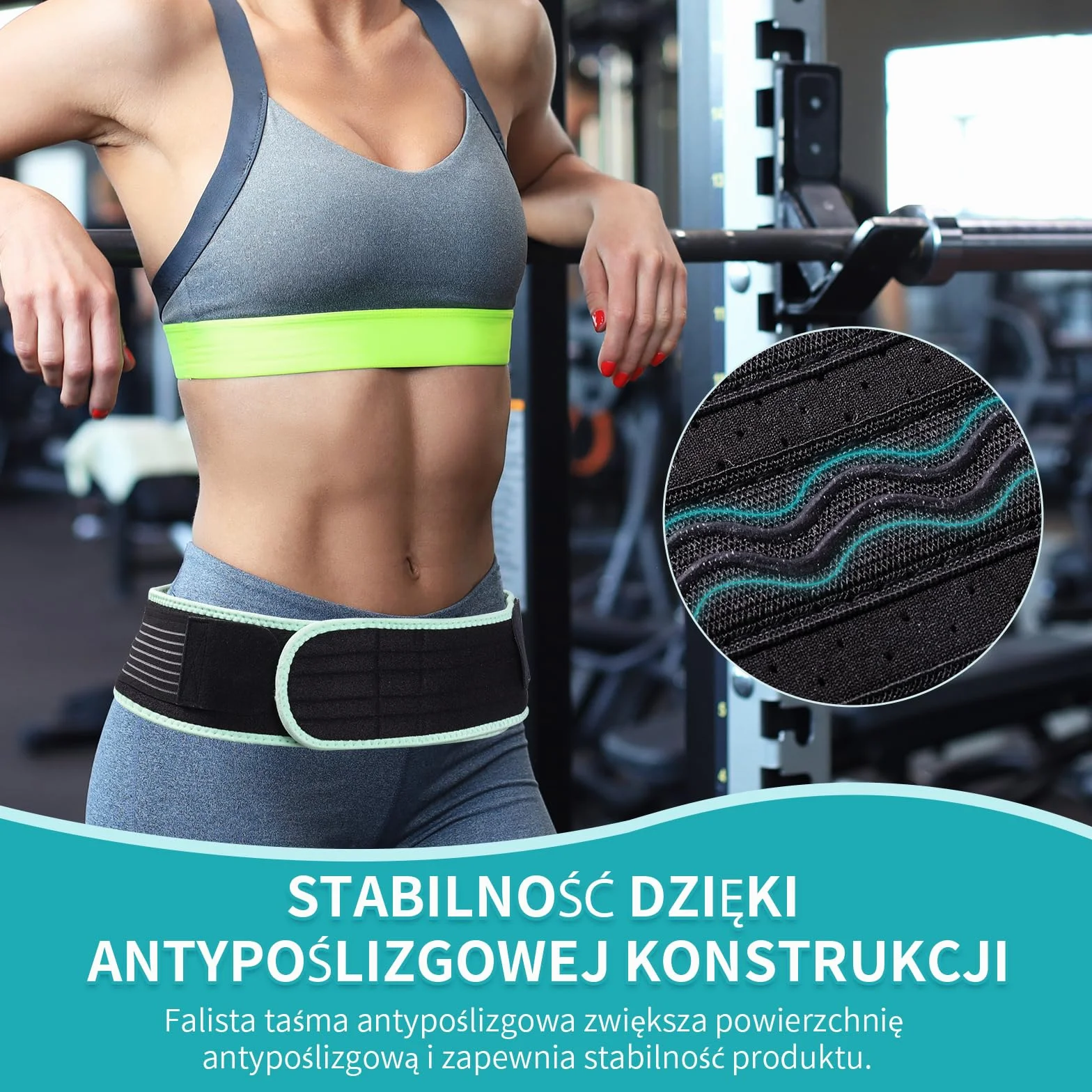 Pas biodrowy SI na rwę kulszową do stawu krzyżowo, Black