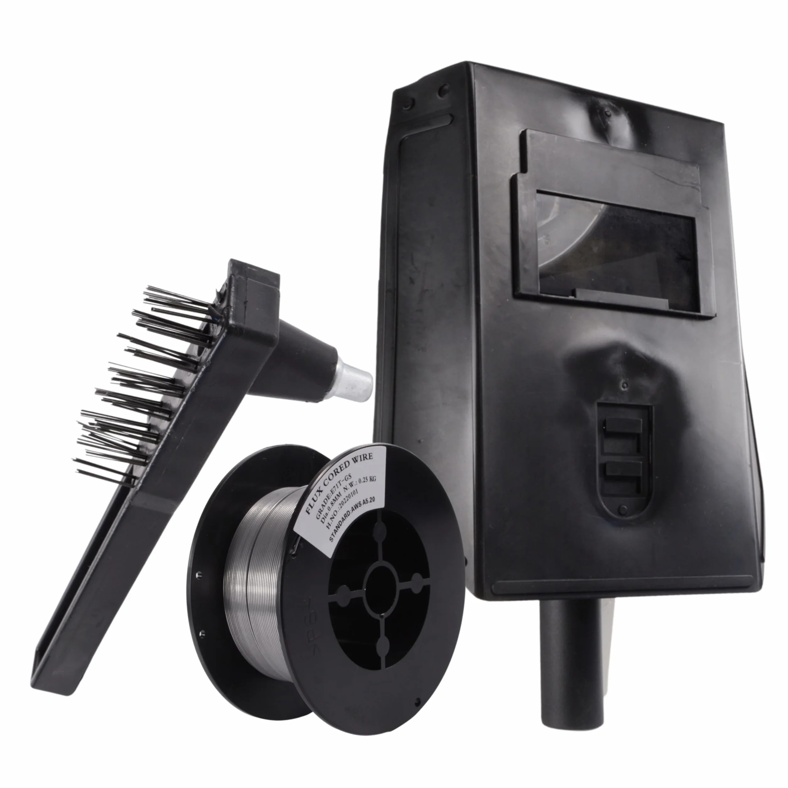 Black SPAWARKA MIGOMAT MIG MAG MMA 250A FLUX BLACK