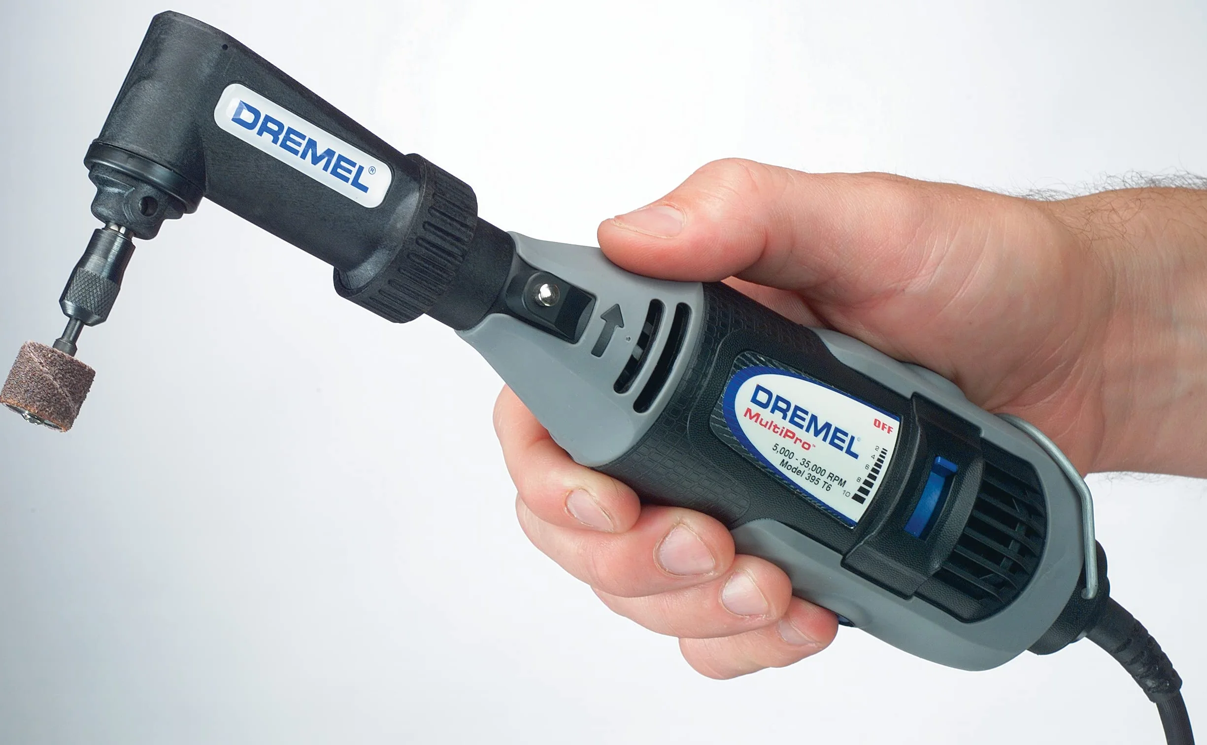 Dremel 575 nasadka kątowa do narzędzia obrotowego – mocowanie do wiertarki kątowej, czarne