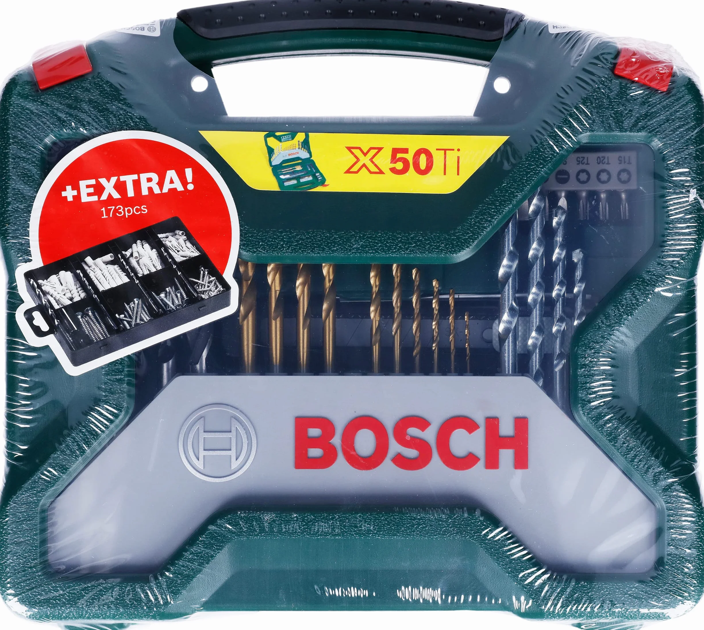 Bosch 2607017523 Zestaw Akcesoriów, Srebrny/Złoty, 9 x 230 x 255 mm