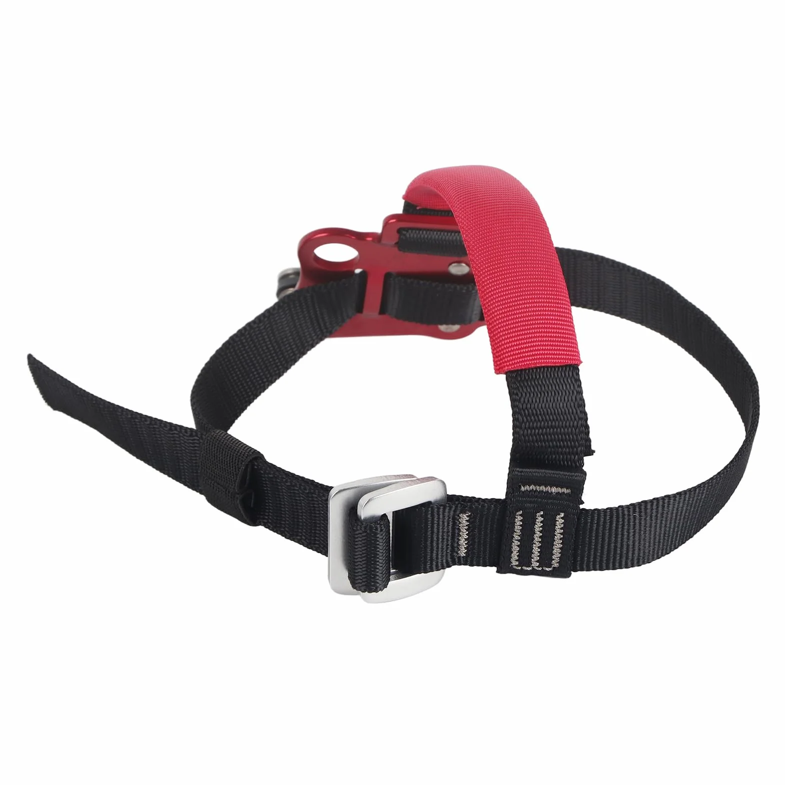 Alpinizm Foot Riser, 7075 Lotnictwo Aluminium Foot Ascender Odporność na korozję dla wspinaczki dla wspinaczy(Urządzenie wznoszące prawą nogę/czerwone),Inne artykuły do sportów ekstremalnych