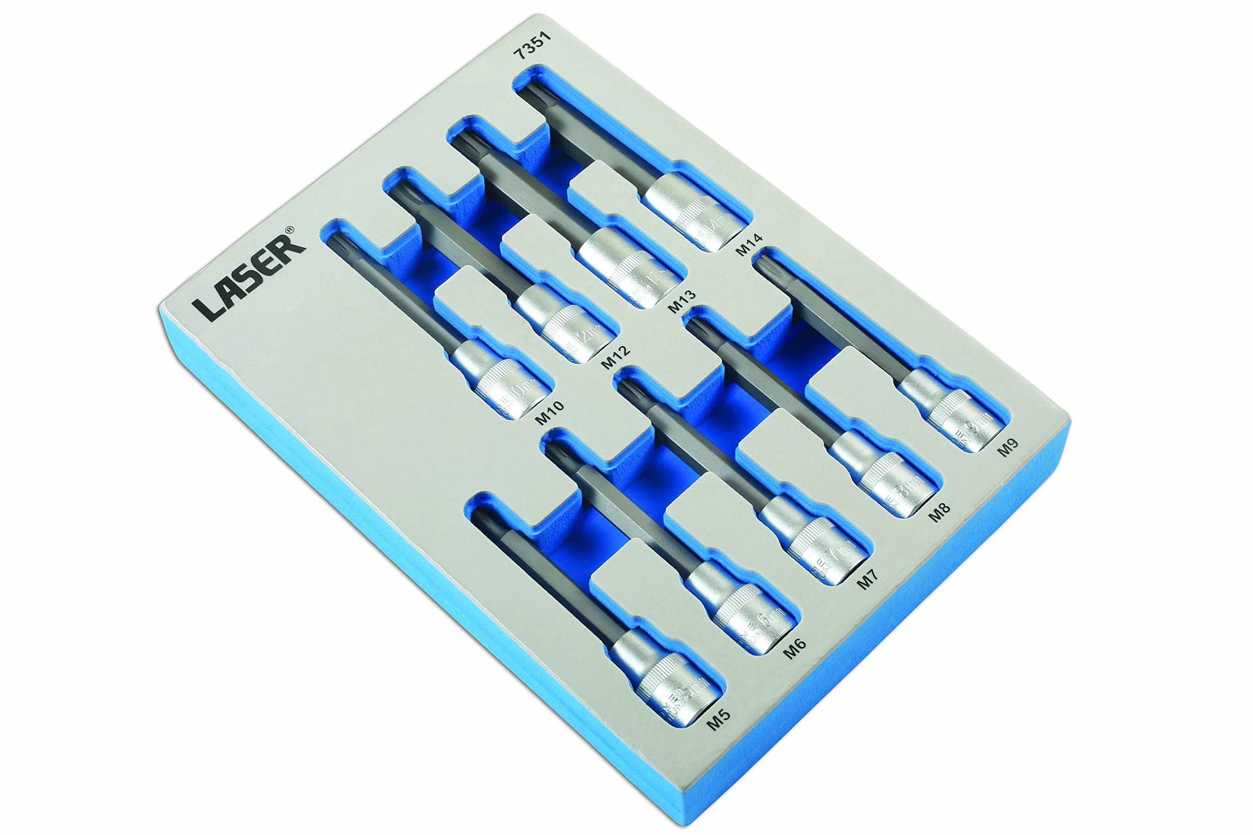 Laser 7351 odporny na manipulacje zestaw wierteł