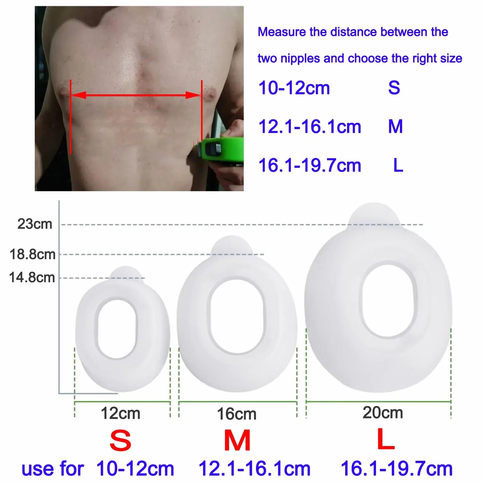 Vacuum Pectus Excavatum Orteza Orteza, Depresja klatki piersiowej Brace Depresja Sternal Wsparcie Zagłębienie Sternum Braces dla dorosłych i dzieci (S)