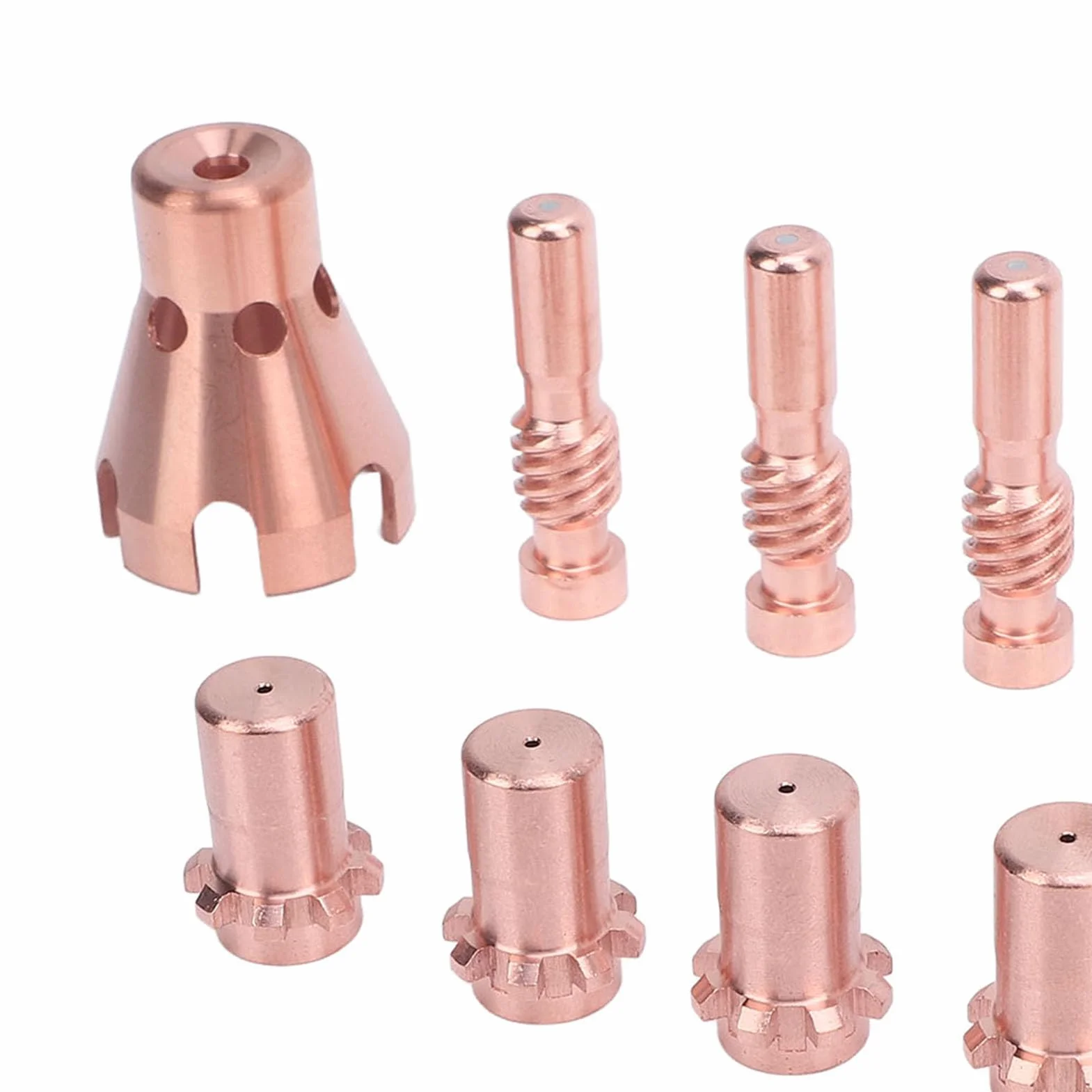 11 PCS Zestaw zestawu spawalniczego Zestaw akcesoriów plazmowych PCT80 Elektrody TIPS Okładki ochronne z skrzynką do przechowywania dla KP2062 3B1 KP2065 1