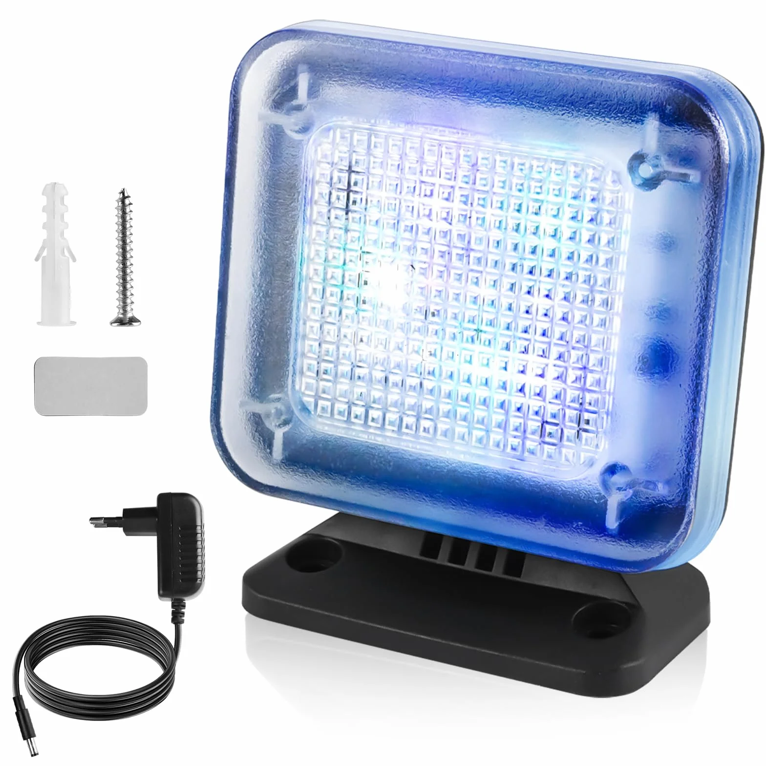 GOMETY Symulator TV LED z 12 diodami LED, 3 programami, timerem, ochrona przed włamaniem