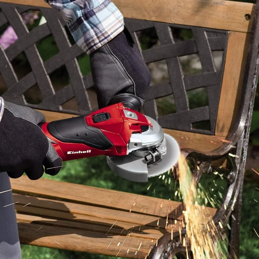Einhell 4430885 Szlifierka Kątowa, 750 W, 230 V, Czarny/Czerwony, ‎40 x 13.5 x 23.3 cm; 1.88 kg