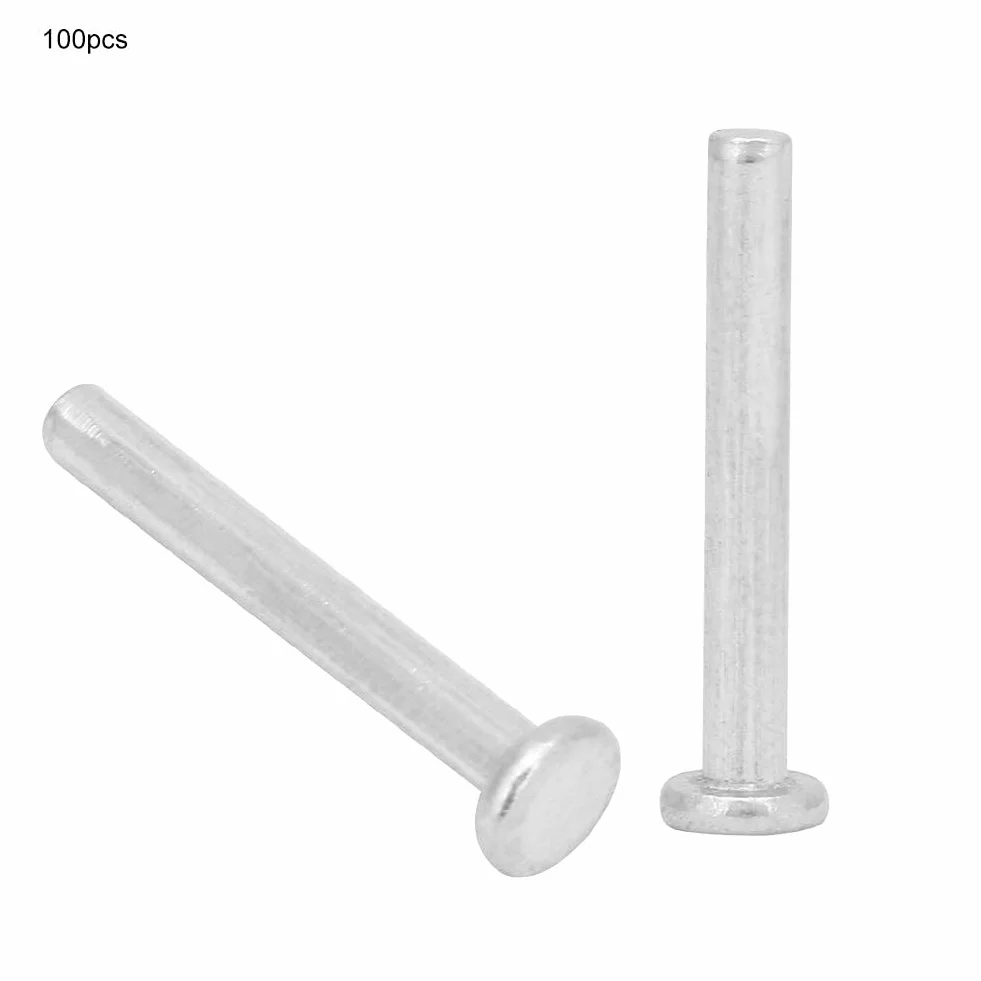100 sztuk M2,5 * 18 / M2,5 * 20mm nity aluminiowe z łbem płaskim z łbem stożkowym (M2,5 * 18)