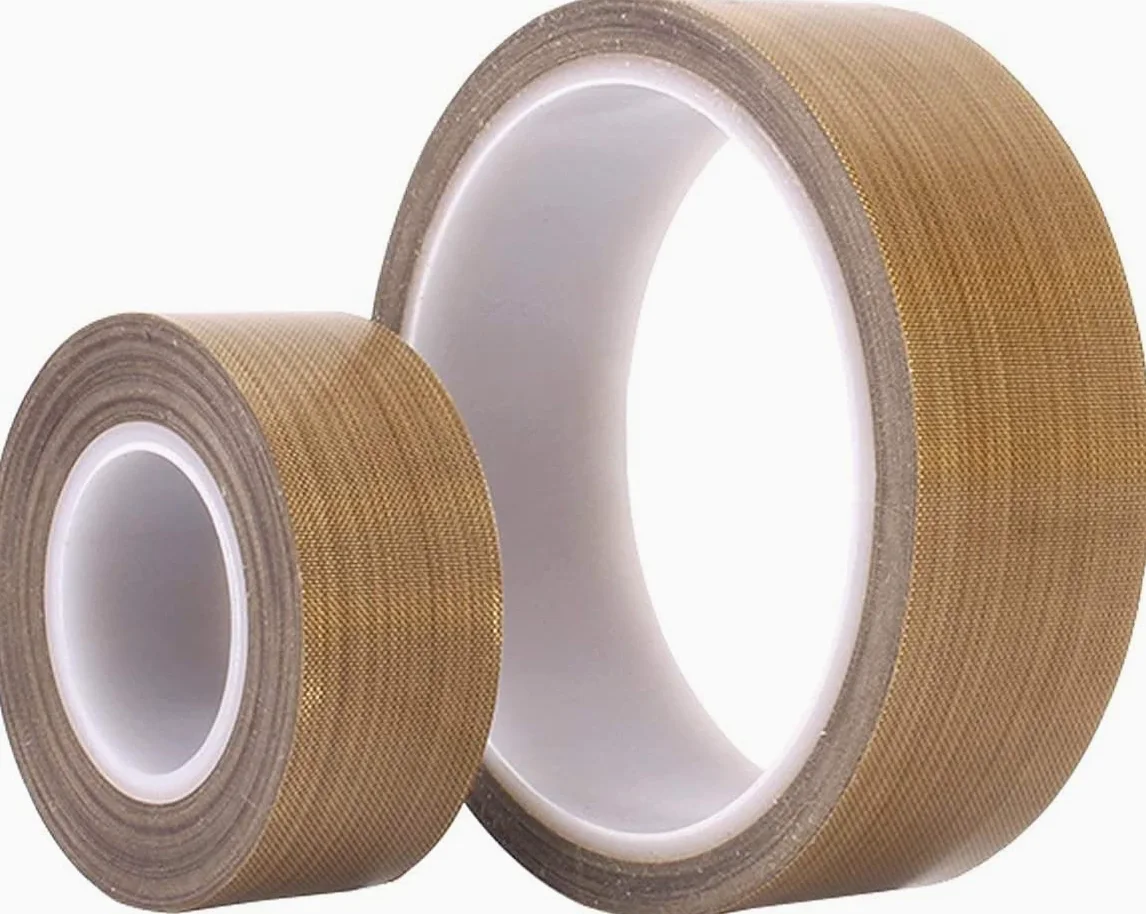 Taśma wysokotemperaturowa, Taśma PTFE wielokolorowa, różne rozmiary, grubość 0,13 mm, zakres temperatur od -196°C do +300°C(Brown,25mmx10m)