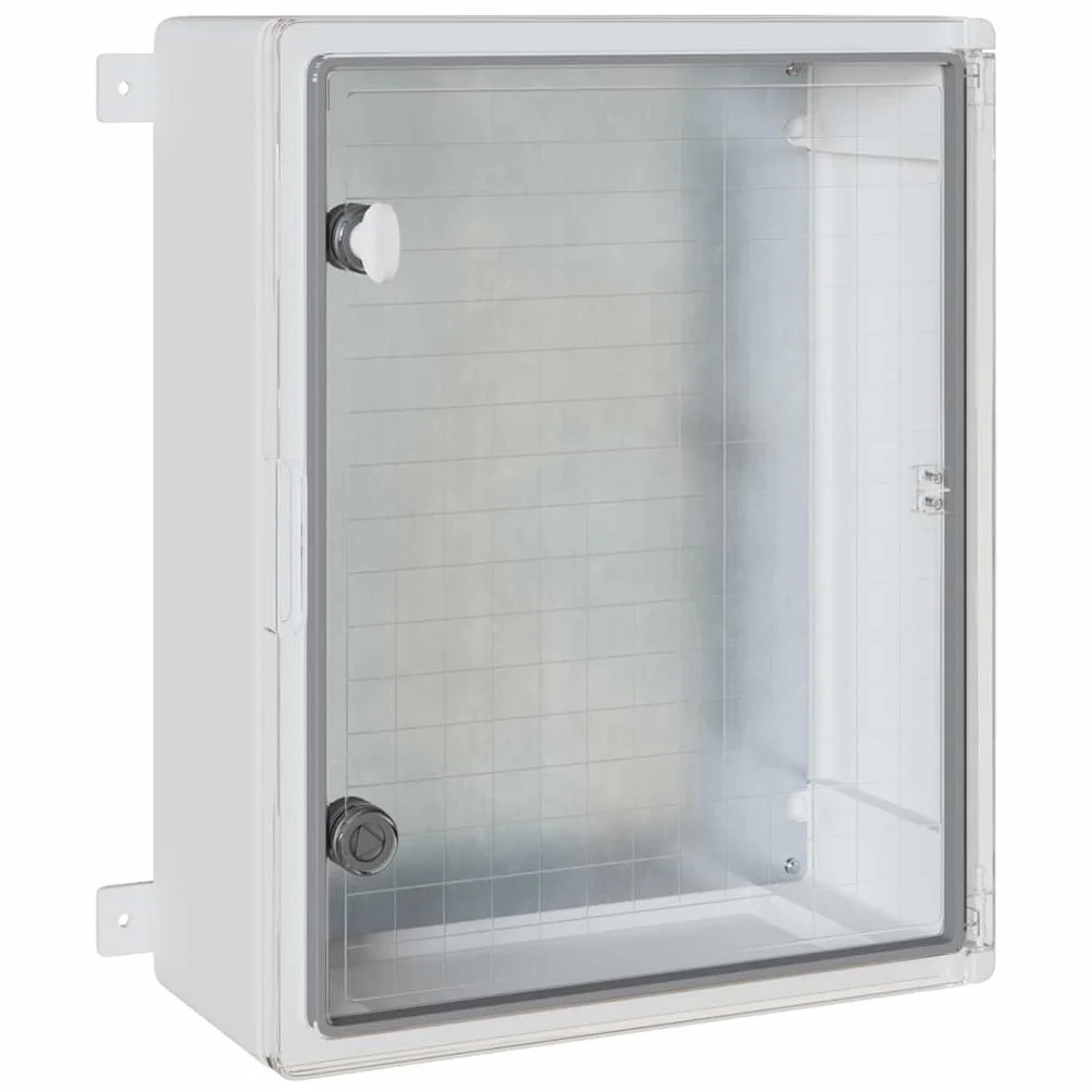vidaXL Szafka sterownicza Szary 47 x 24 x 50 cm Plastik ABS | Solidna konstrukcja, która wytrzyma uderzenia, Utrzymuje wszystko suche, bez względu na pogodę, Solidny zamek,