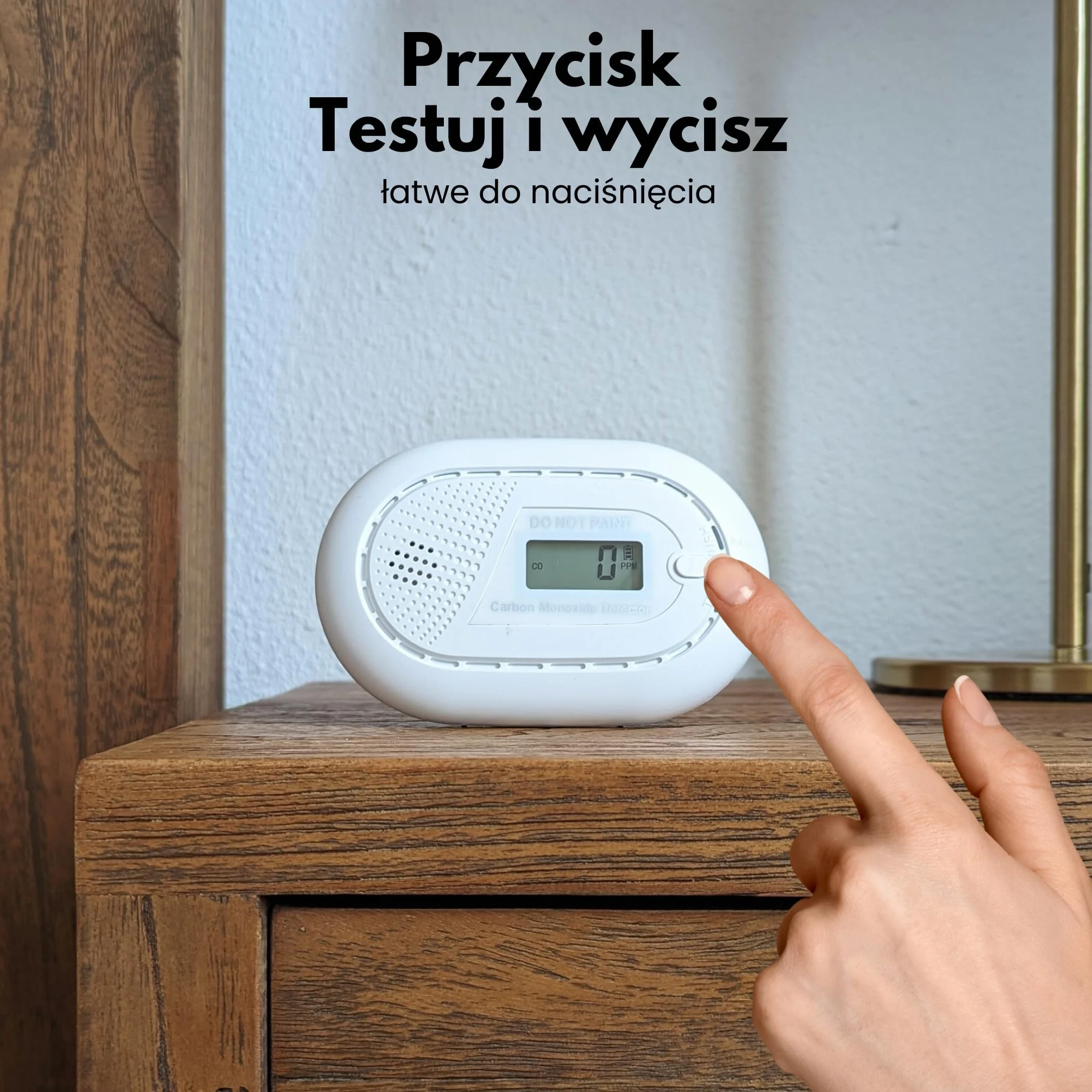 Inteligentny alarm tlenku węgla WiFi z 10-letnią baterią - detektor CO z aplikacją Tuya & Smartlife