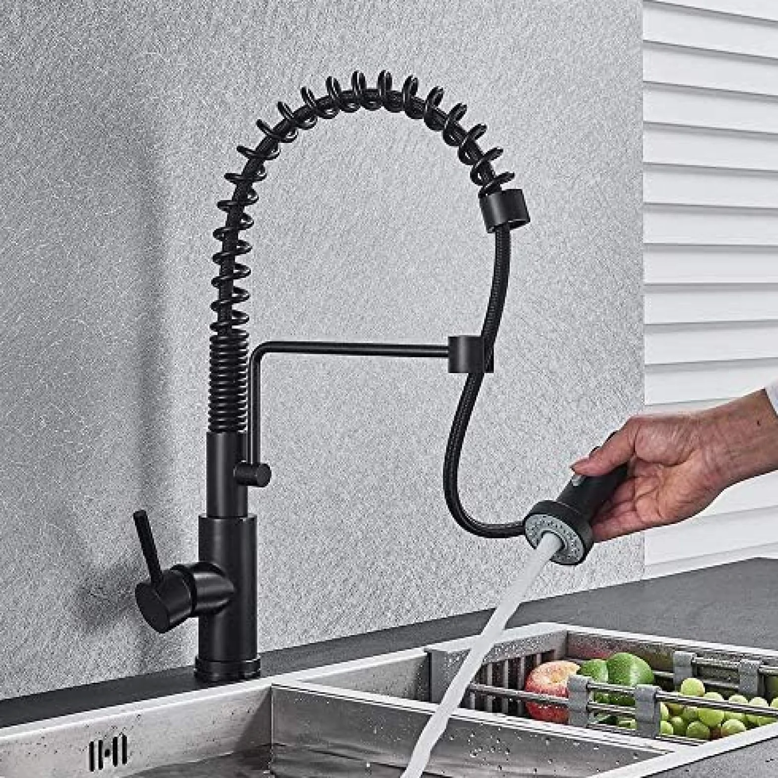 Pull Down Se Nsor bateria kuchenna Sensitive Smart Touch Control kran matowy czarny mikser do kuchni z czujnikiem dotykowym bateria kuchenna z kranu interesting