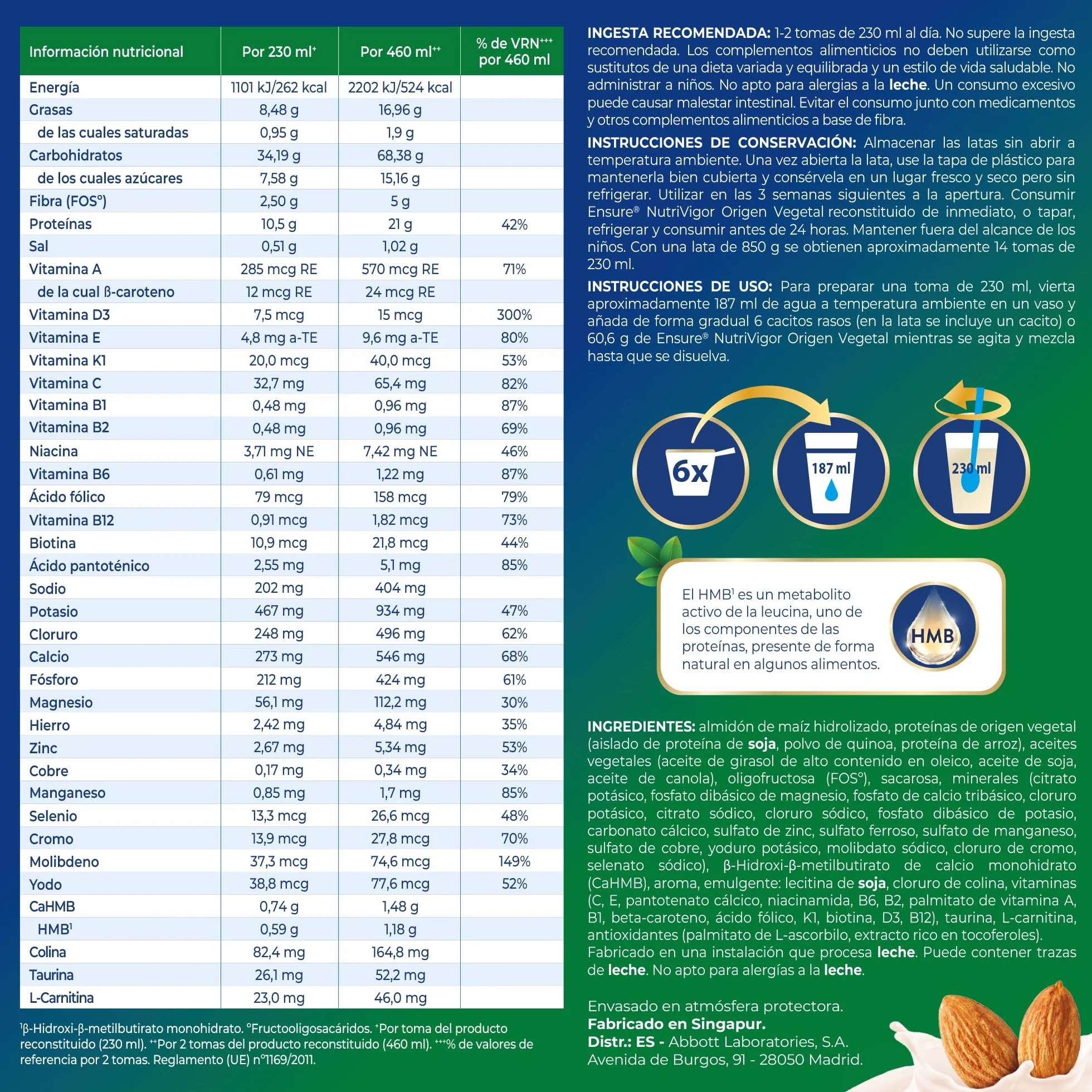 Ensure Adult Food Supplement Blue 30 Ounce