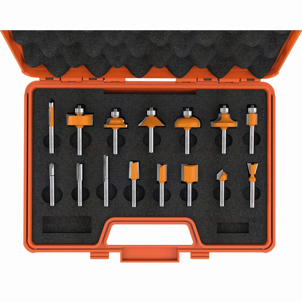 CMT Orange Tools 900.001.00 - Box 15 frezy proste i profil. s 8 hw dx