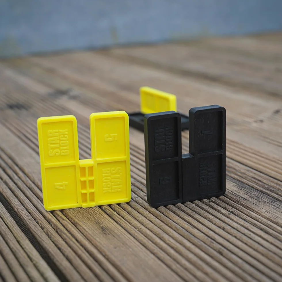 Starblock - Przekładki do desek drewnianych 4/5/6 i 7mm, zestaw 8 szt