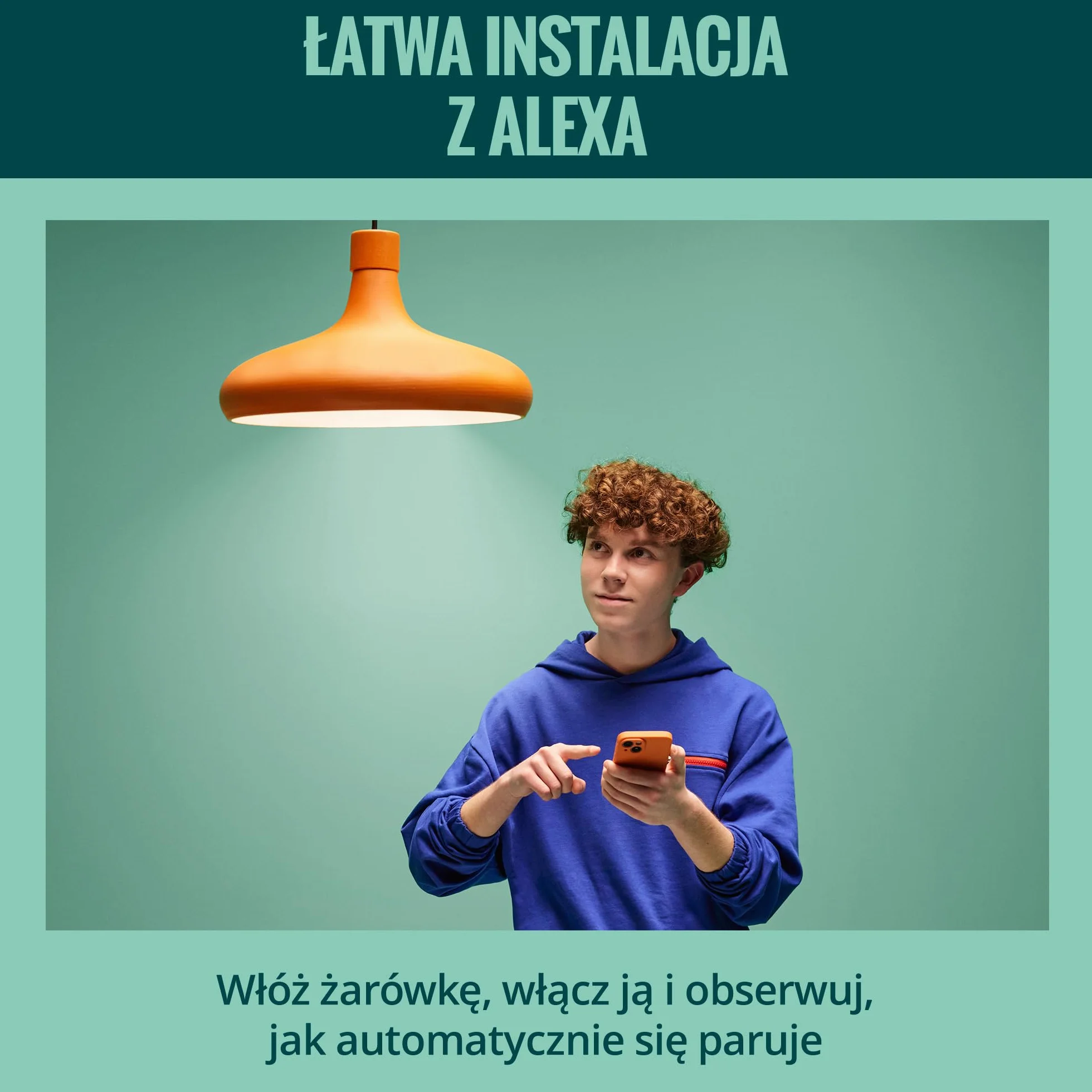 Żarówka WiZ Smart LED A60, kolor i regulowany odcień białego światła, trzonek E27, odpowiednik 60 W, 2200K–6500K, 806 lumenów, przyciemn, działa z Alexą, Google Assistant i Apple Home, op. 2 szt.