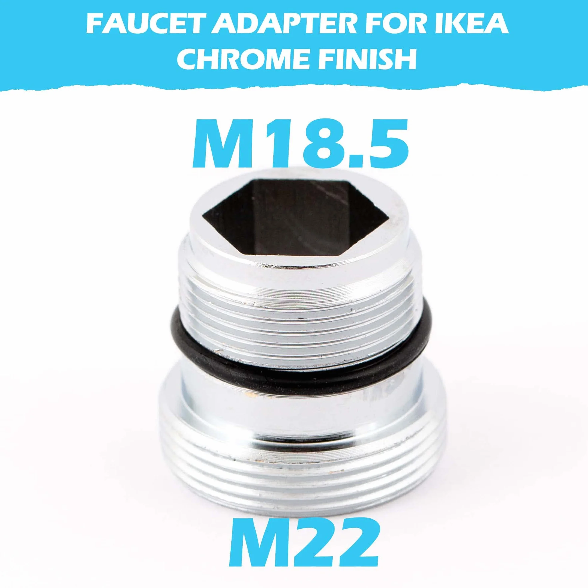 Adapter miksera M18.5 - M22 do baterii kuchennych i łazienkowych IKEA oraz GROHE, Neoperl TJ, filtr BRITA