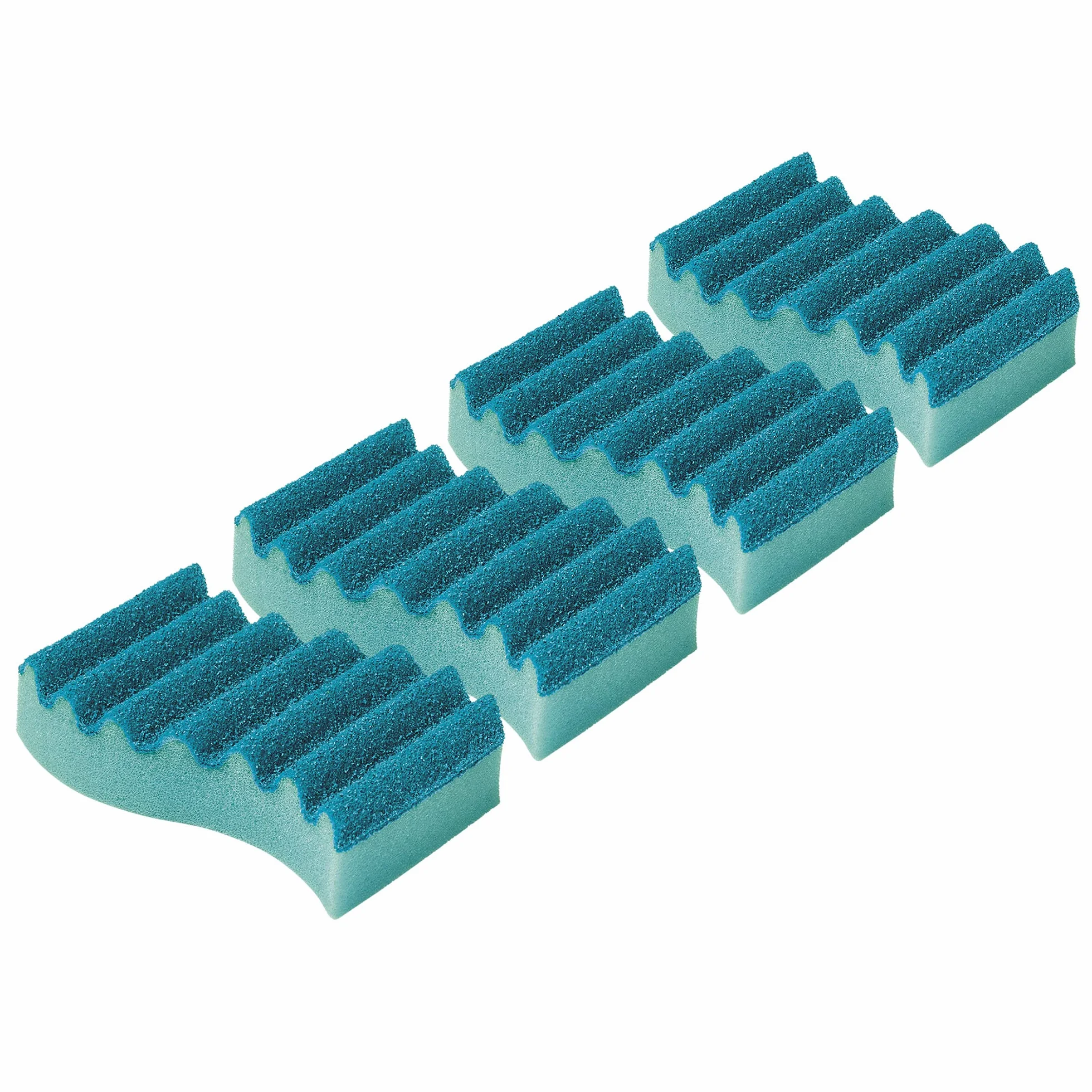 Spontex Flexy Fresh x4, wydajna gąbka do czyszczenia z ochroną antybakteryjną, elastyczna, długo świeża, nie rysuje się, 1 x 4 sztuki