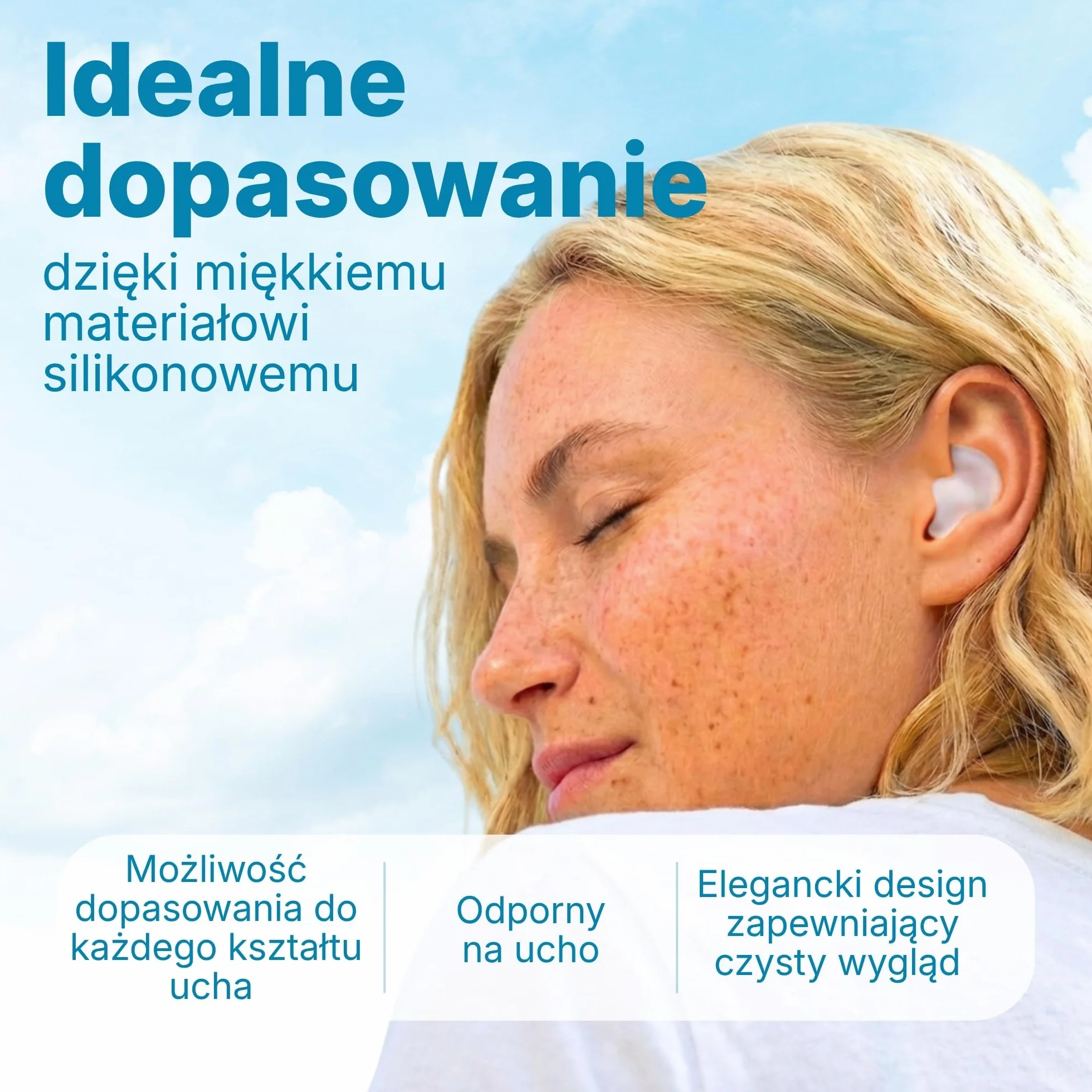 Medi Grade Silikonowe Zatyczki do Uszu 27dB Wielorazowe Stopery na Chrapanie 6 Par