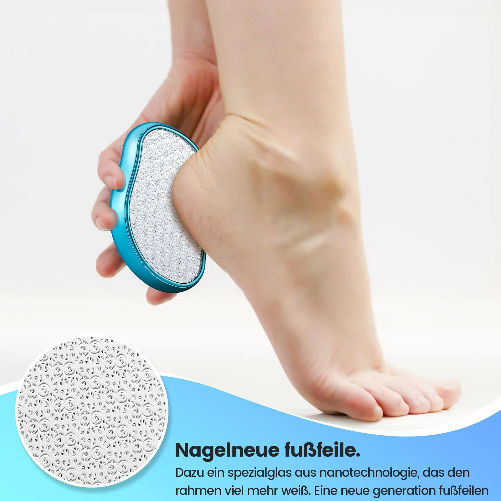 BEZOX 2 w 1 Nano szkło do usuwania zrogowaciałego naskórka – pilnik do pedicure