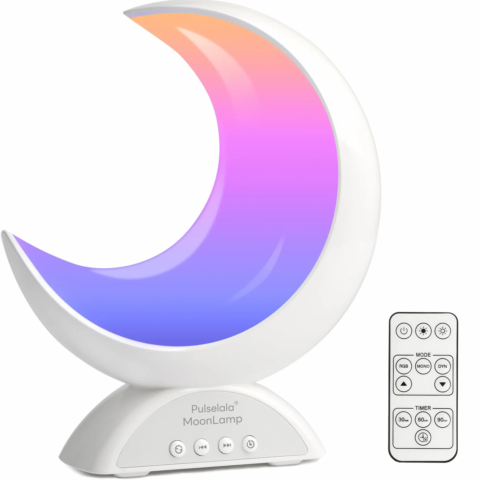 Lampa stołowa dotykowa z księżycem z regulowanym światłem RGB, trybem sceny i trybem muzyki, ciepłym białym światłem LED, nadaje się do dekoracji domu, sypialni, salonu, biurka.