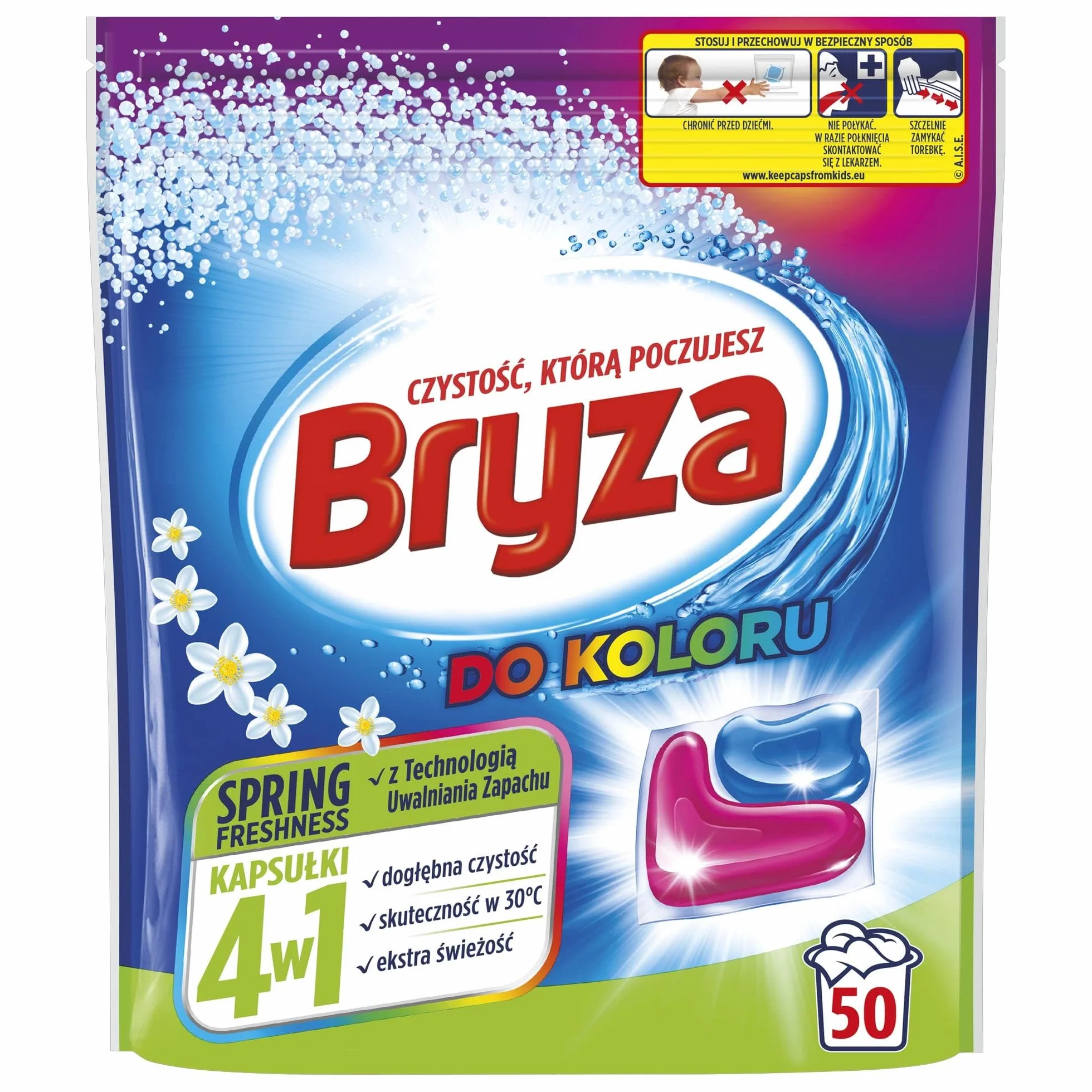 Bryza 3166267 Kapsułki Do Prania, 50 Sztuk