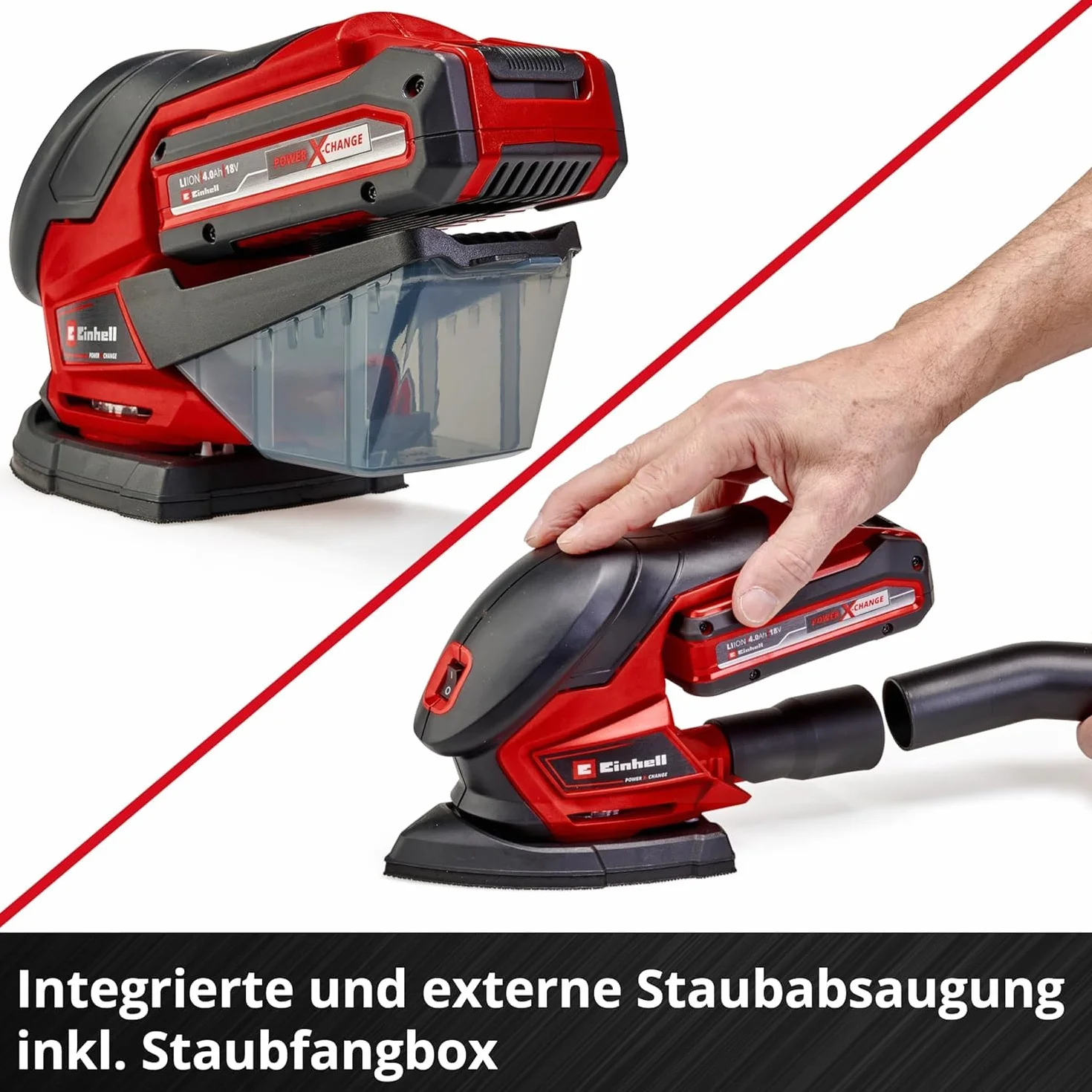 Einhell TE-OS 18/150 Li-Solo Akumulatorowa Multiszlifierka 18V Li-ion 24000 min-1