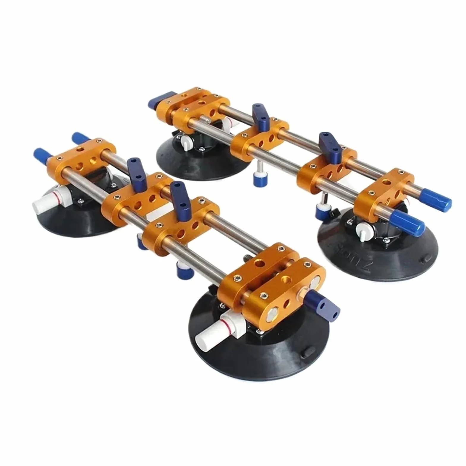 2PCS Manual Seam Setter 6-calowy gumowy próżniowy zestaw poziomujący do łączenia płyt granitowych i kamiennych Łatwy