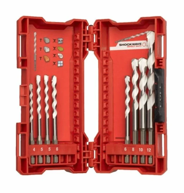 Milwaukee Estuche de plástico de Multimaterial 7 piezas