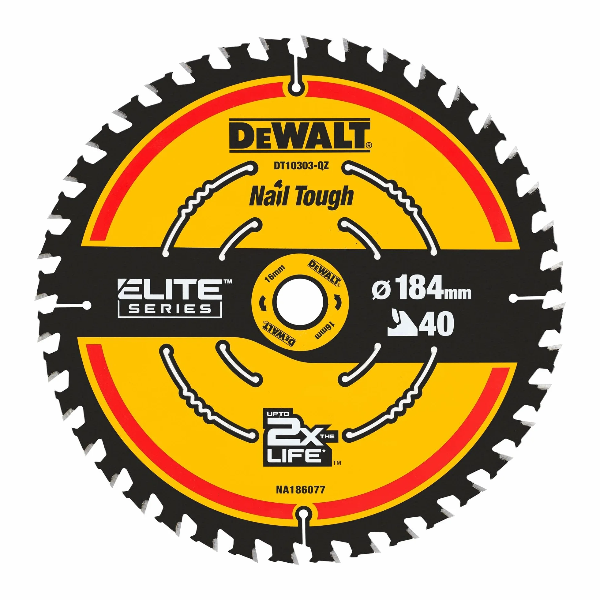 Dewalt DT10303-QZ Tarcza Tnąca, Czarny/Żółty, 184 mm