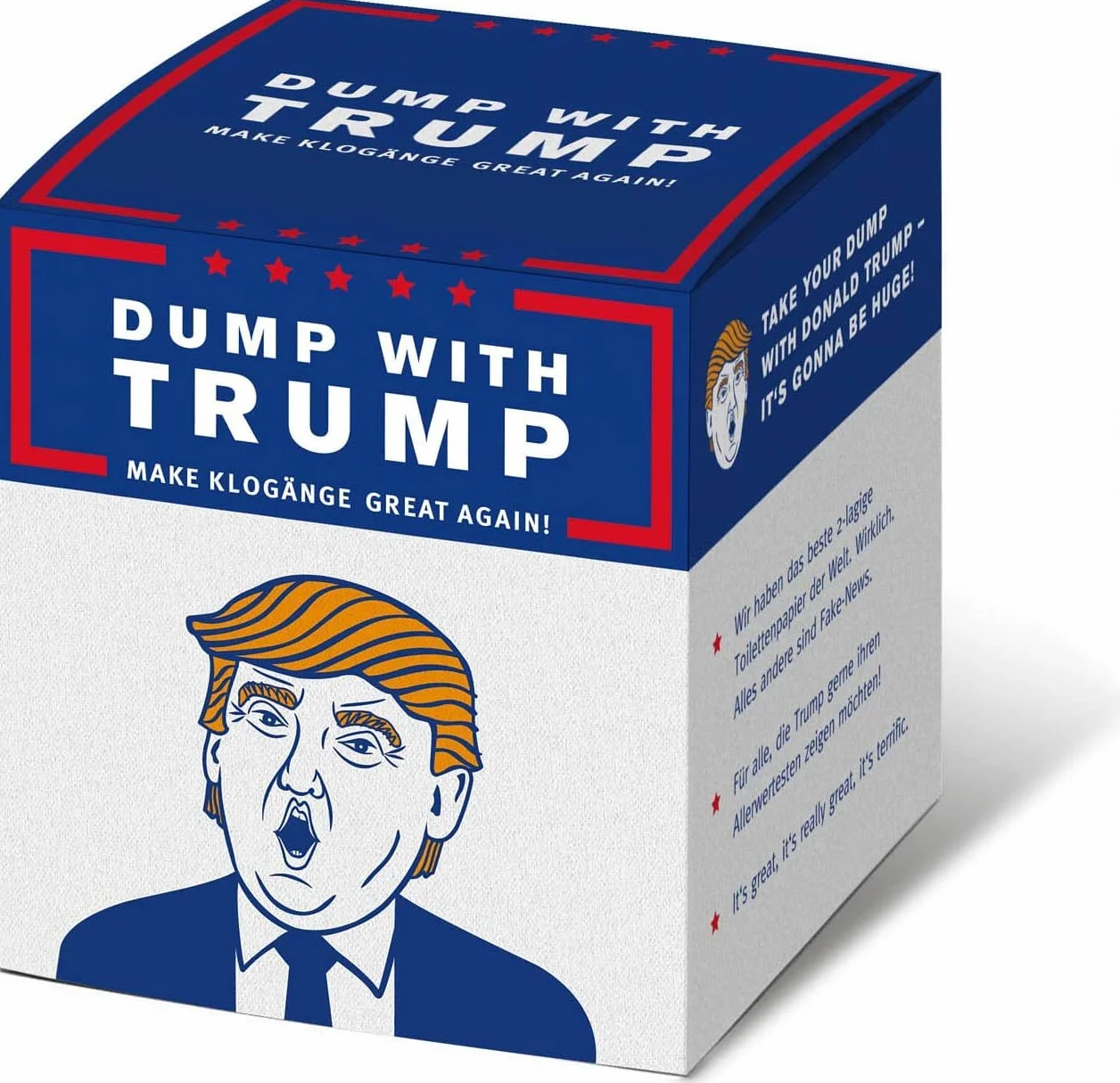 Papier toaletowy papier toaletowy nowość pudełko prezentowe (Trump)